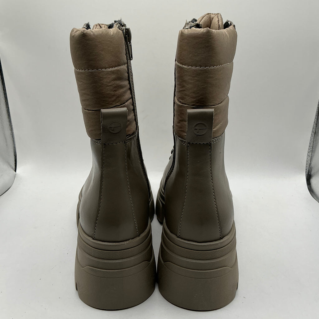 Tamaris sage leather chunky walking style boots