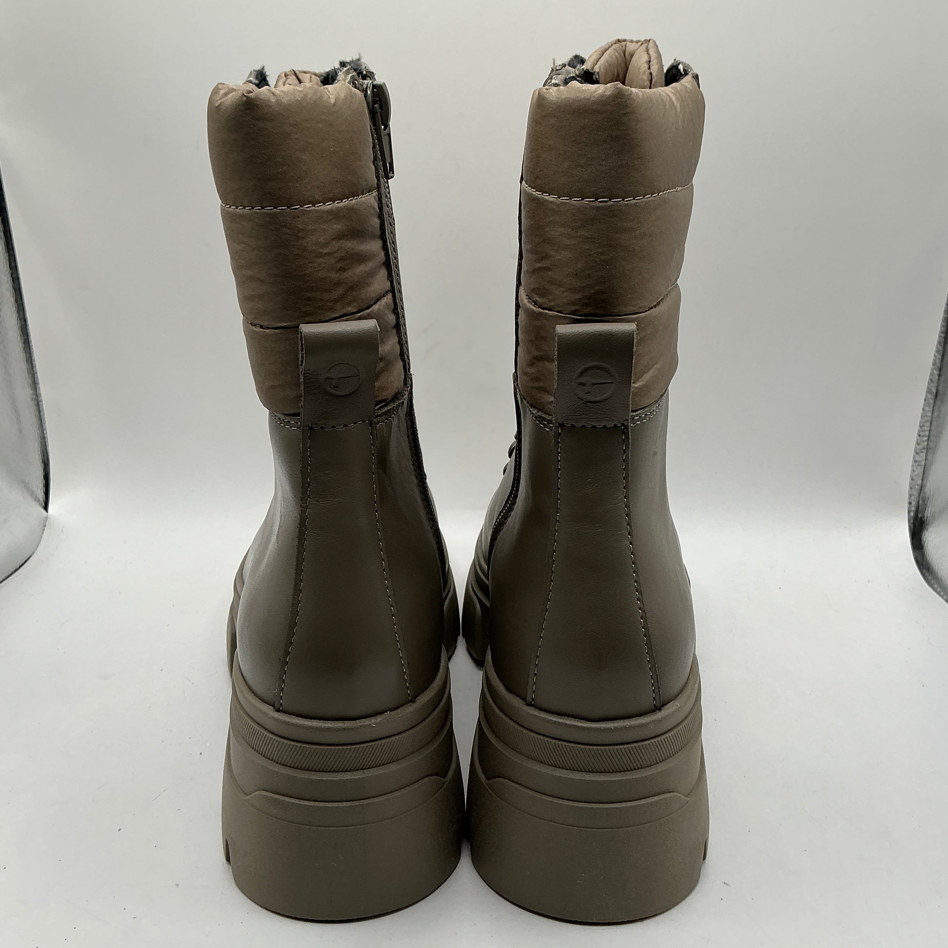 Tamaris sage leather chunky walking style boots