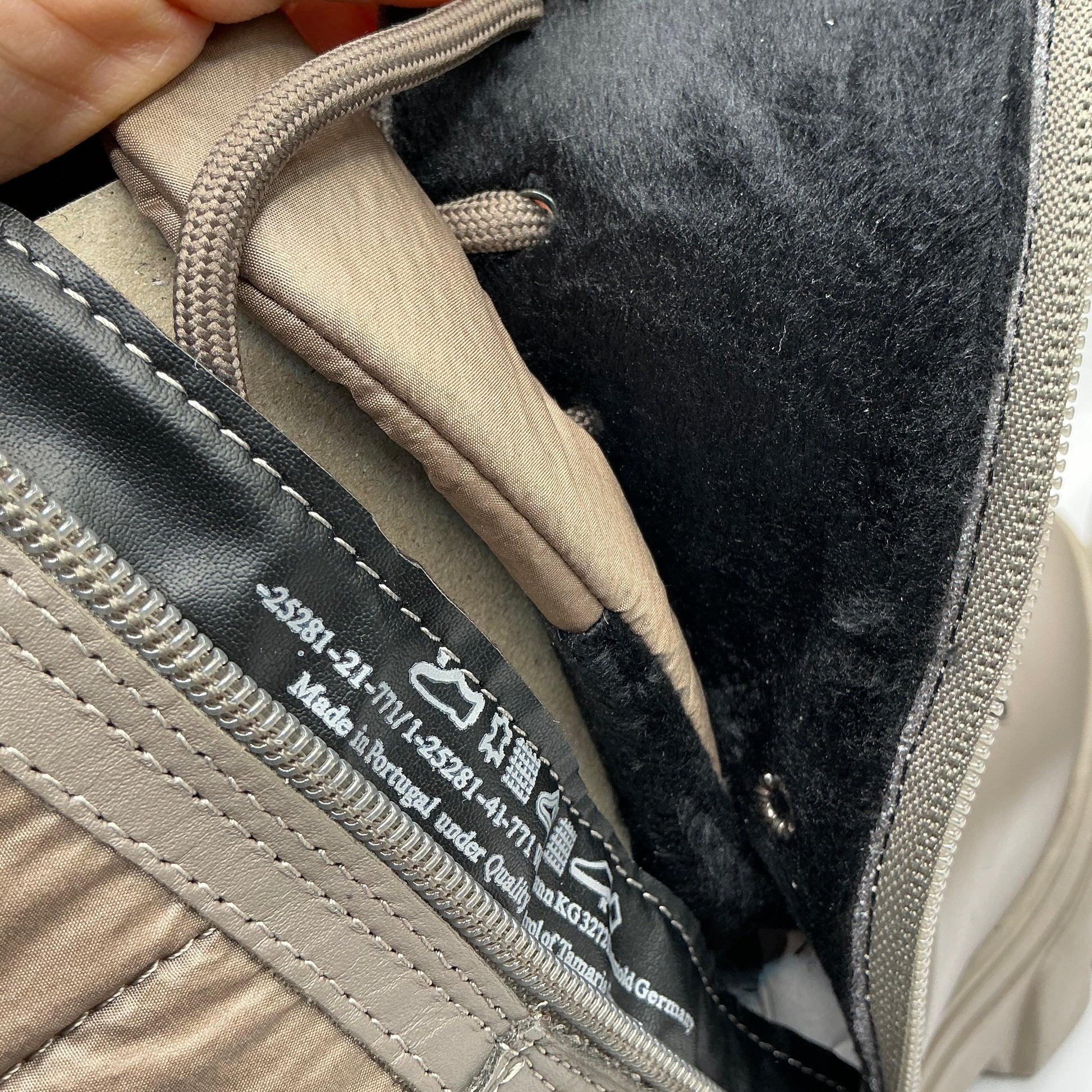 Tamaris sage leather chunky walking style boots