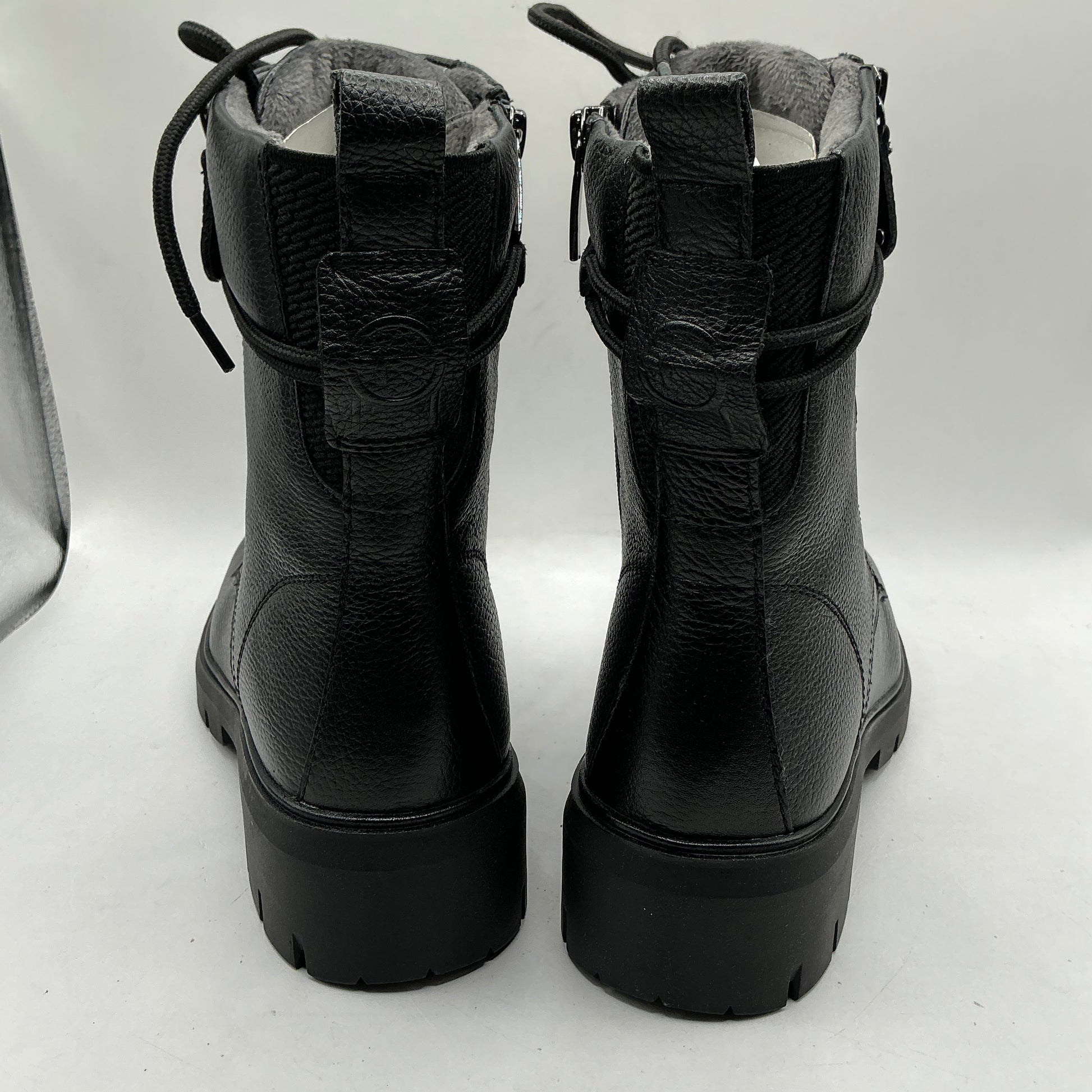 Tamaris comfort black ankle boots with zip and laces