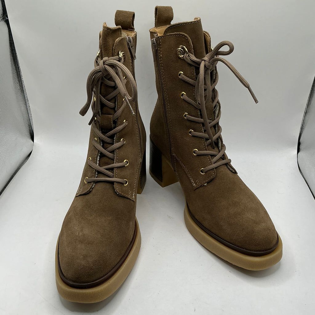 Tamaris Cigar suede ankle boots with chunky heel