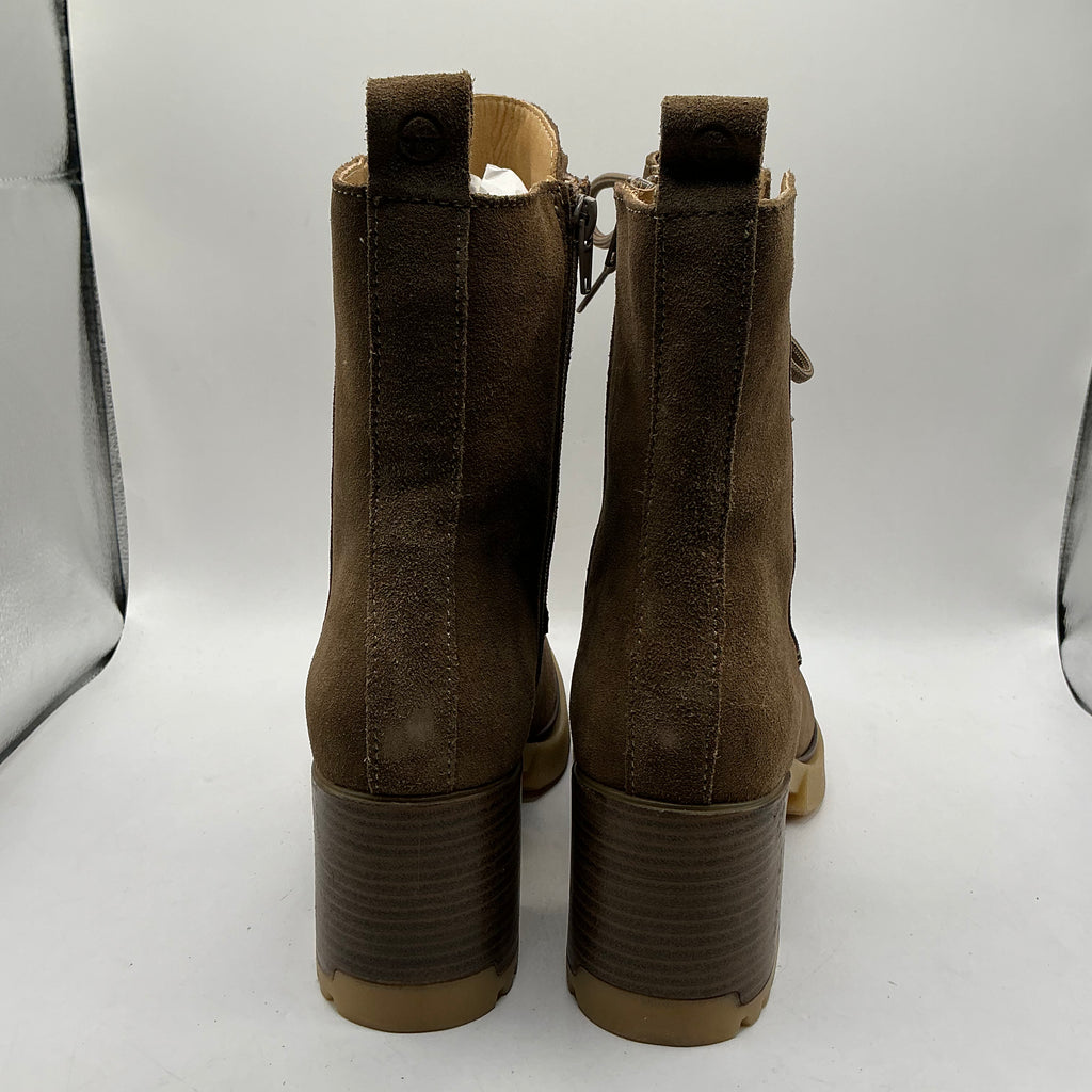 Tamaris Cigar suede ankle boots with chunky heel