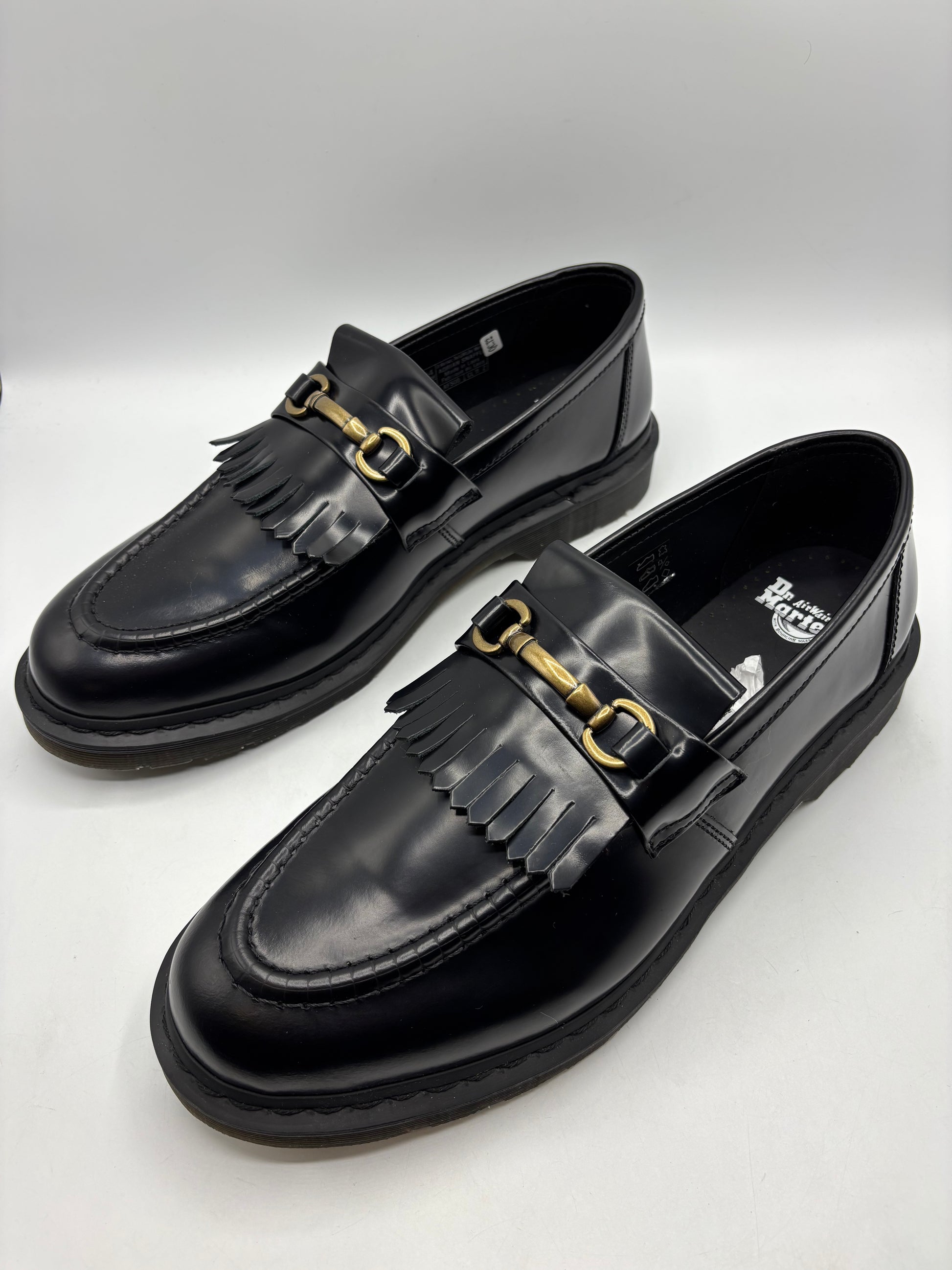 DR MARTENS ADRIAN SNAFFLE SMOOTH LEATHER TASSEL LOAFERS (size 13)