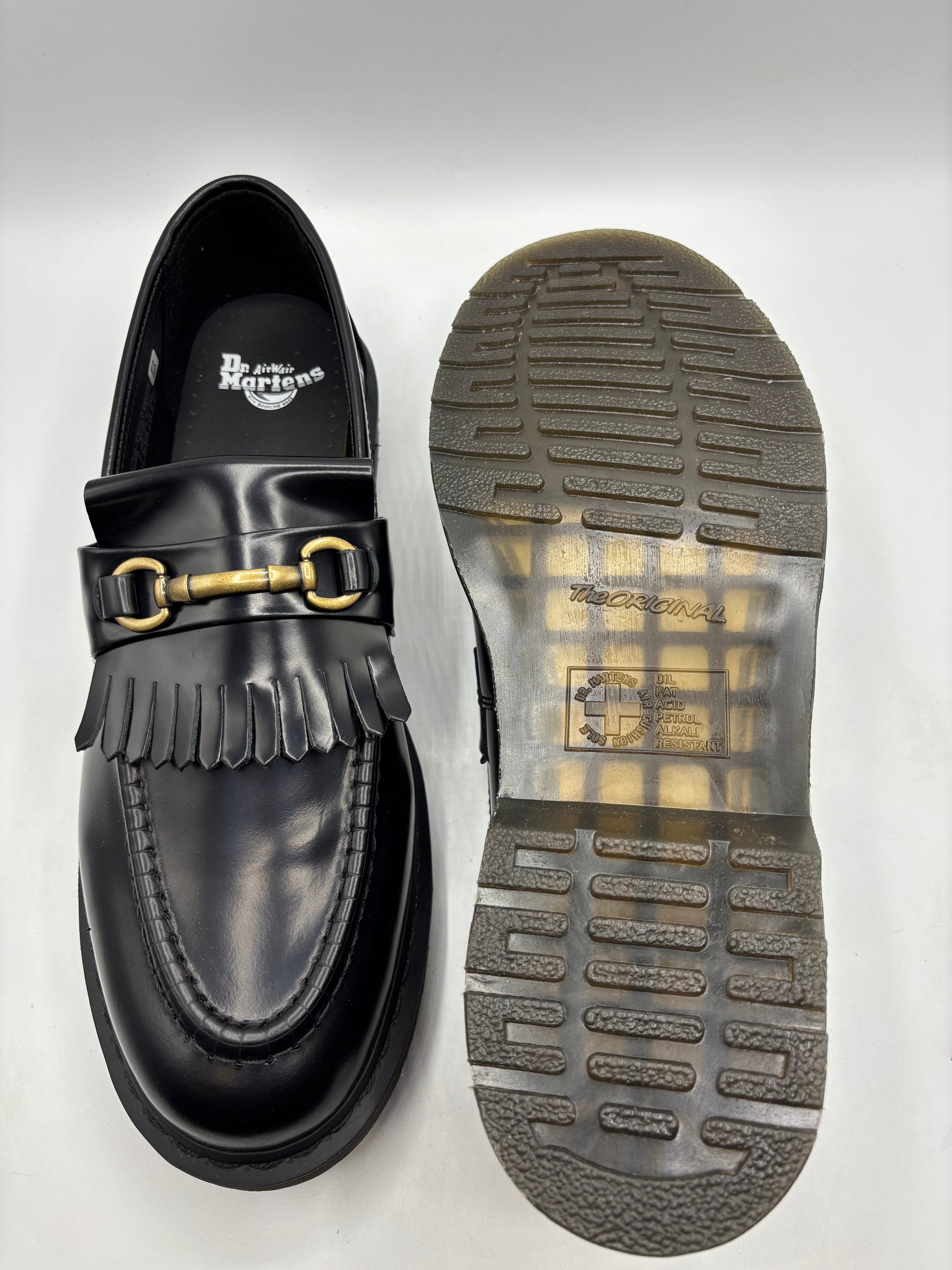 DR MARTENS ADRIAN SNAFFLE SMOOTH LEATHER TASSEL LOAFERS (size 13)