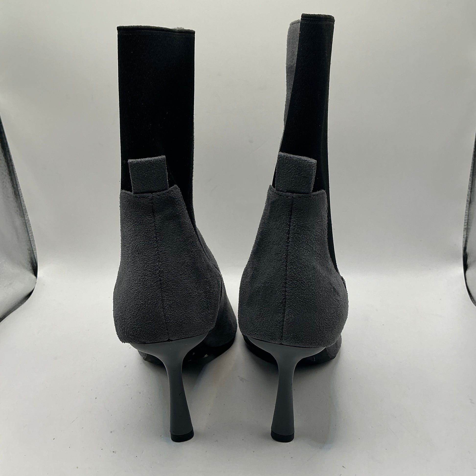 Ex M&S grey heeled ankle boots