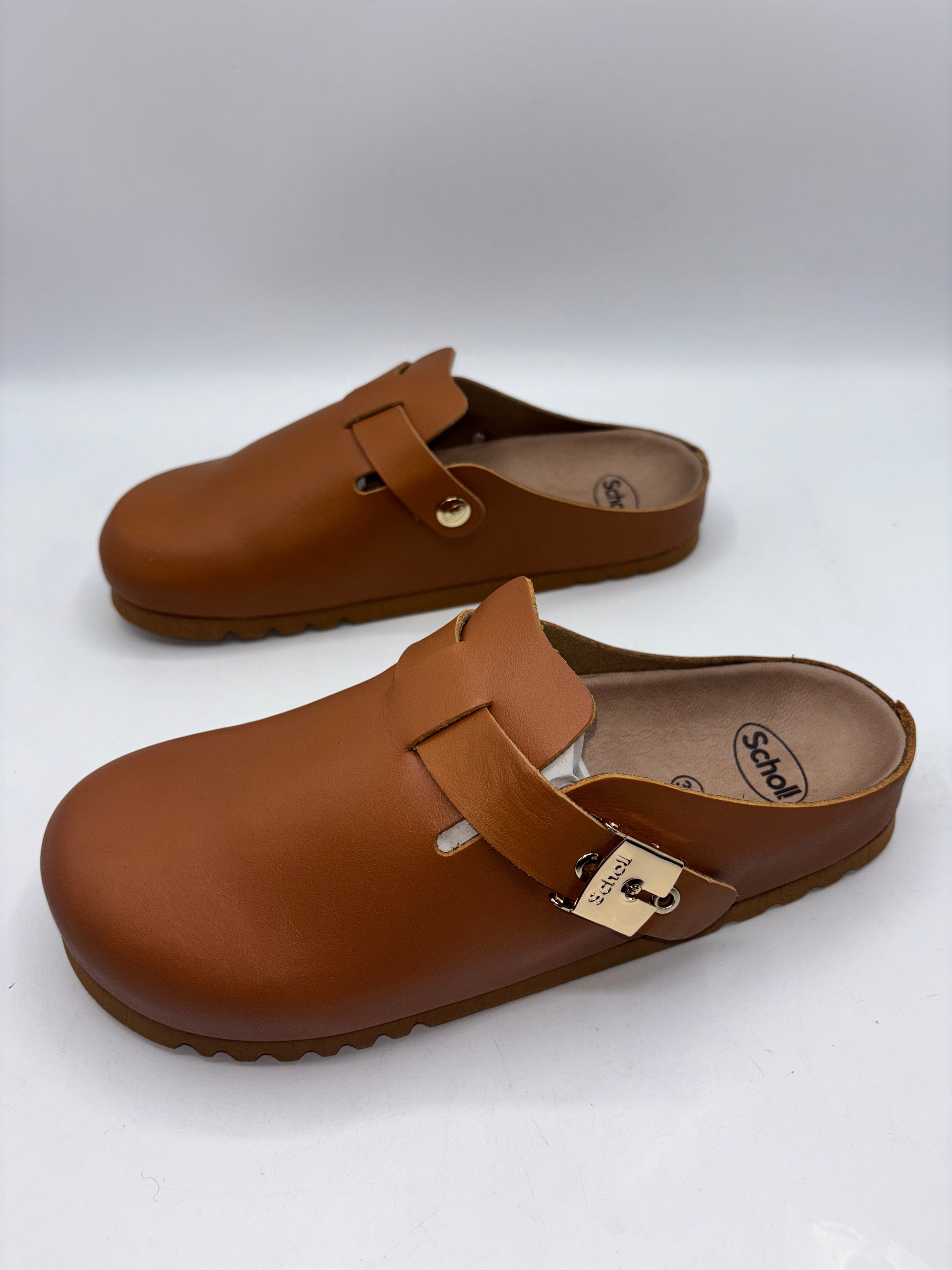 SCHOLL grace clogs cognac (size 5)