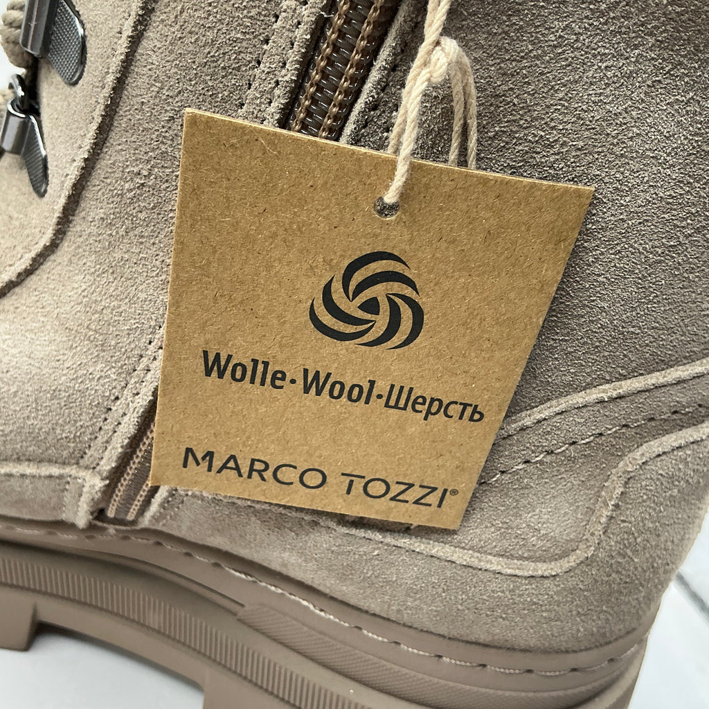 Marco Tozzi suede boots with wool lining