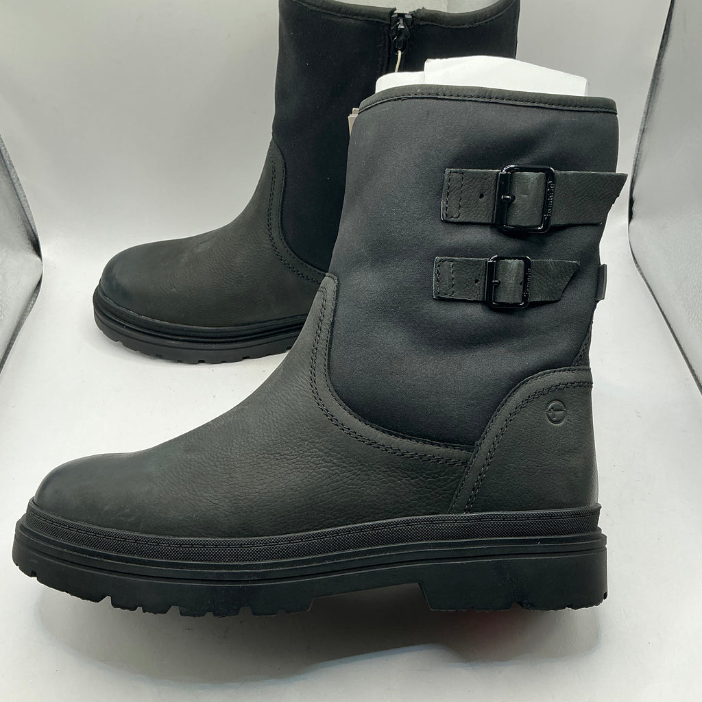 Tamaris comfort black ankle boots with buckles