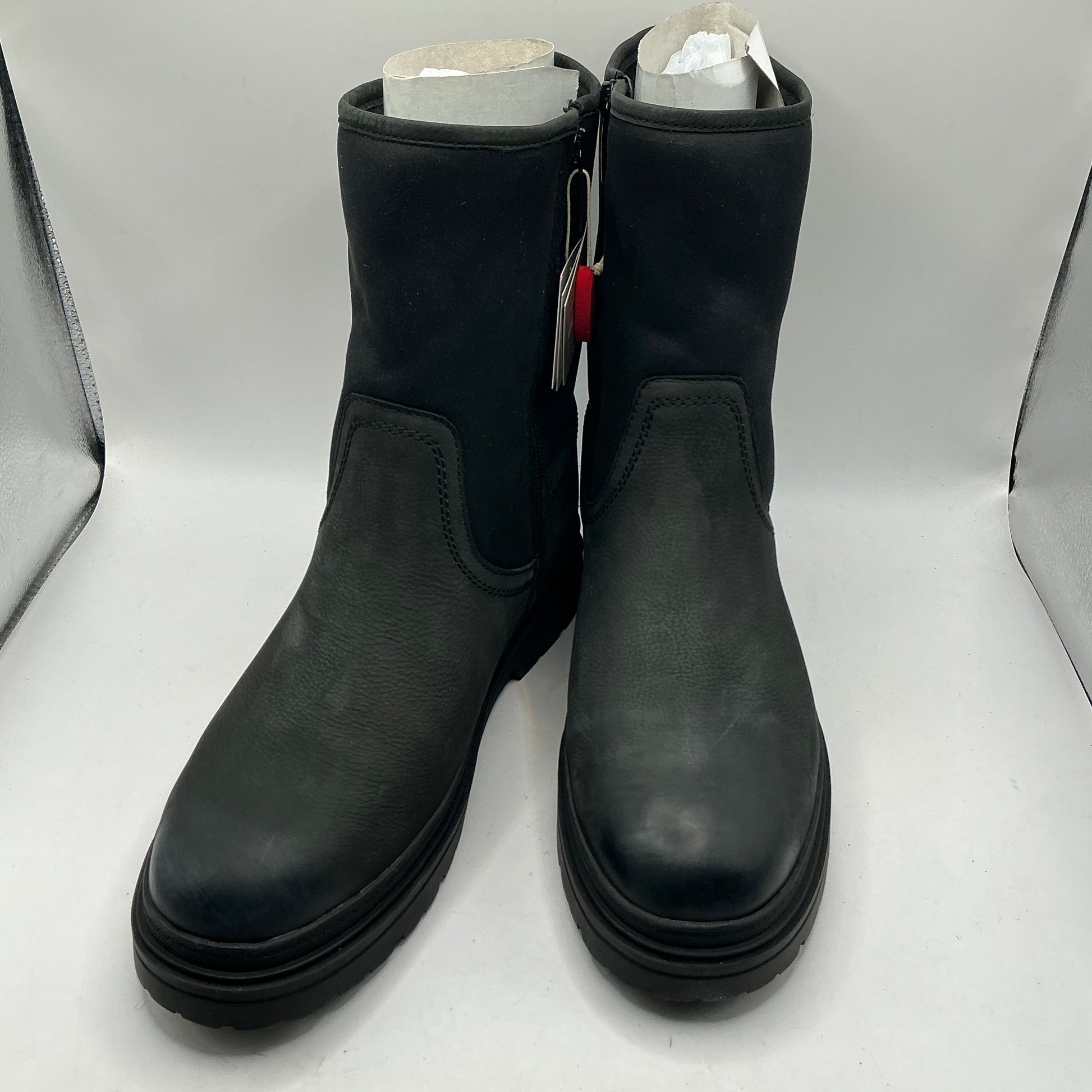 Tamaris comfort black ankle boots with buckles