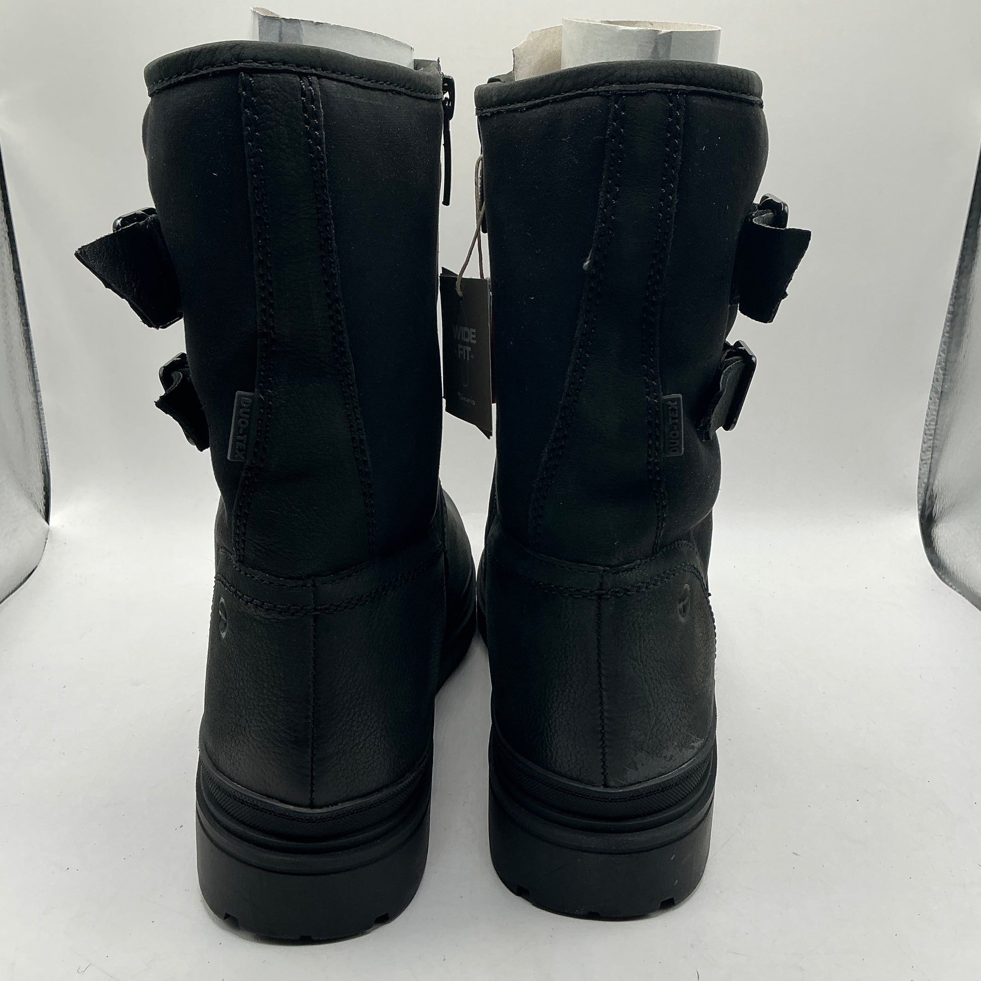 Tamaris comfort black ankle boots with buckles