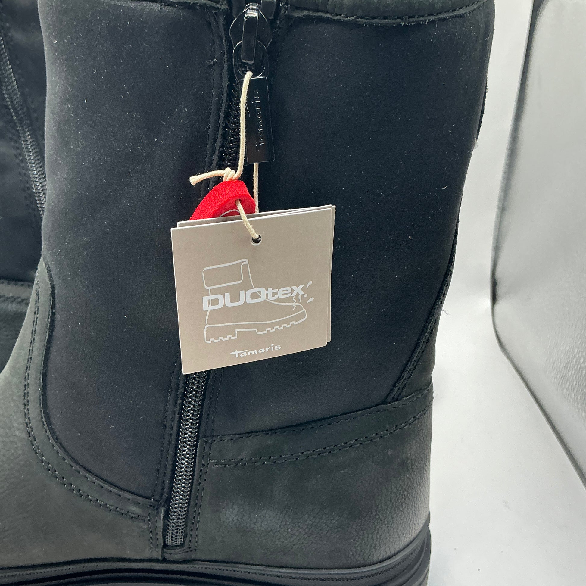 Tamaris comfort black ankle boots with buckles