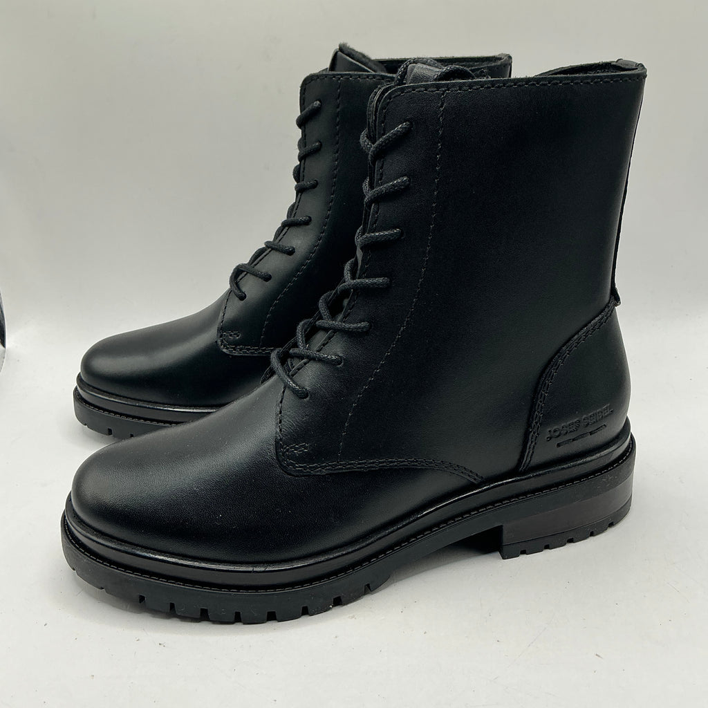 Josef seibel “Stacey 07” black leather ankle boots size 3