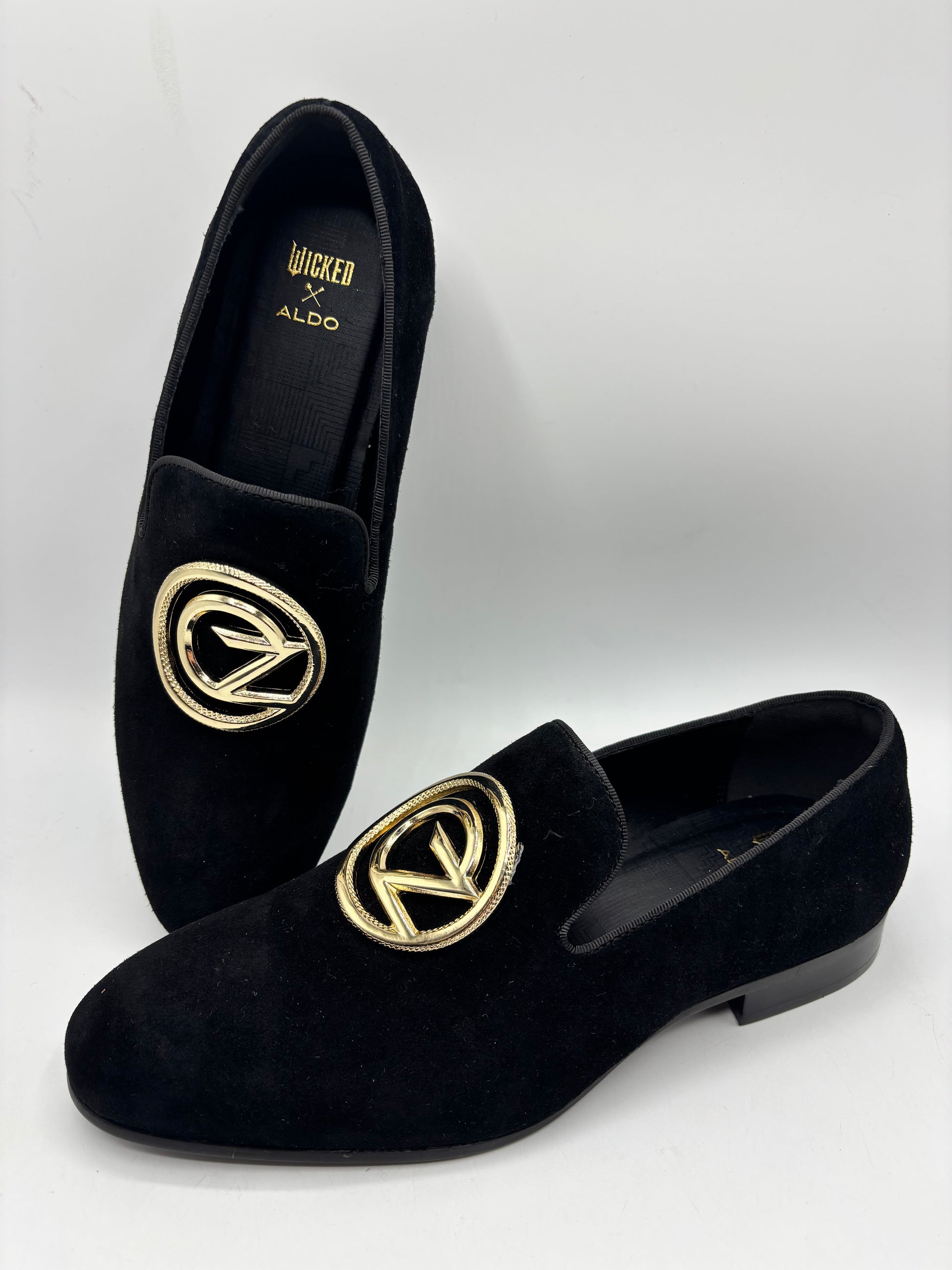 WICKED X ALDO unisex leather suede loafers, size 6.5 (40)