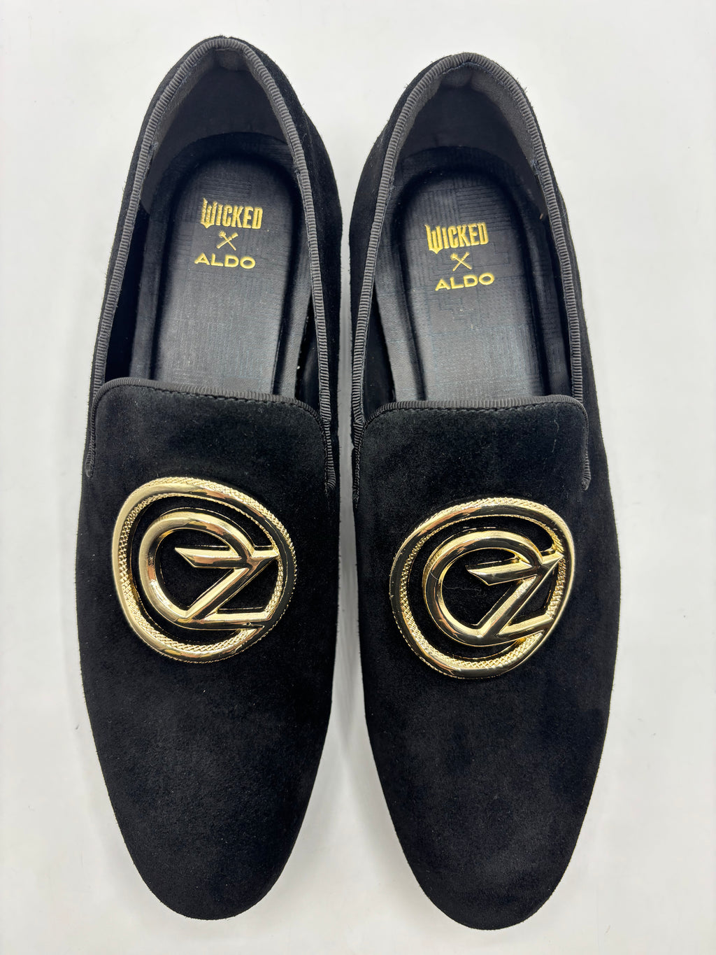 WICKED X ALDO unisex leather suede loafers, size 6.5 (40)