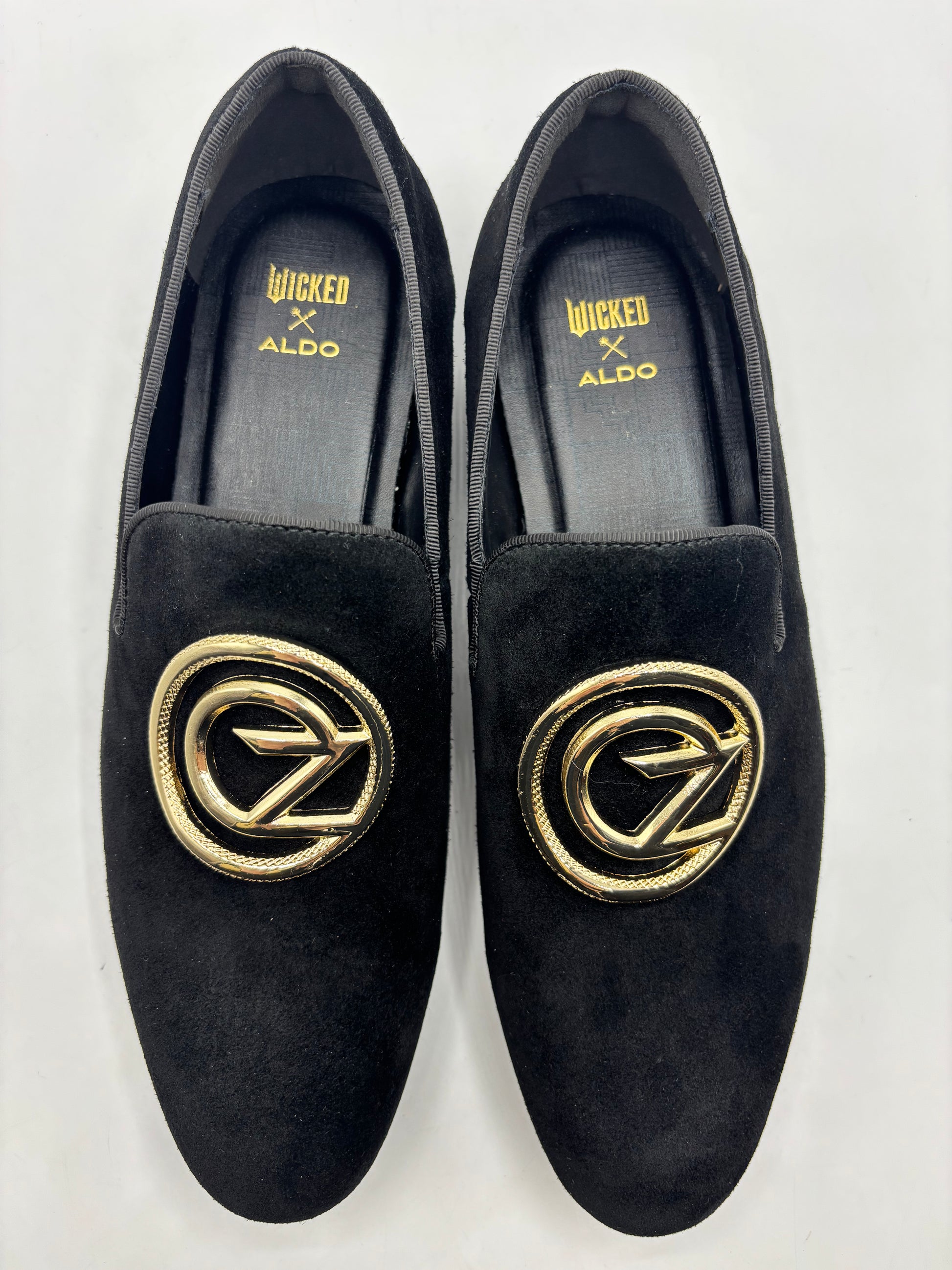 WICKED X ALDO unisex leather suede loafers, size 6.5 (40)