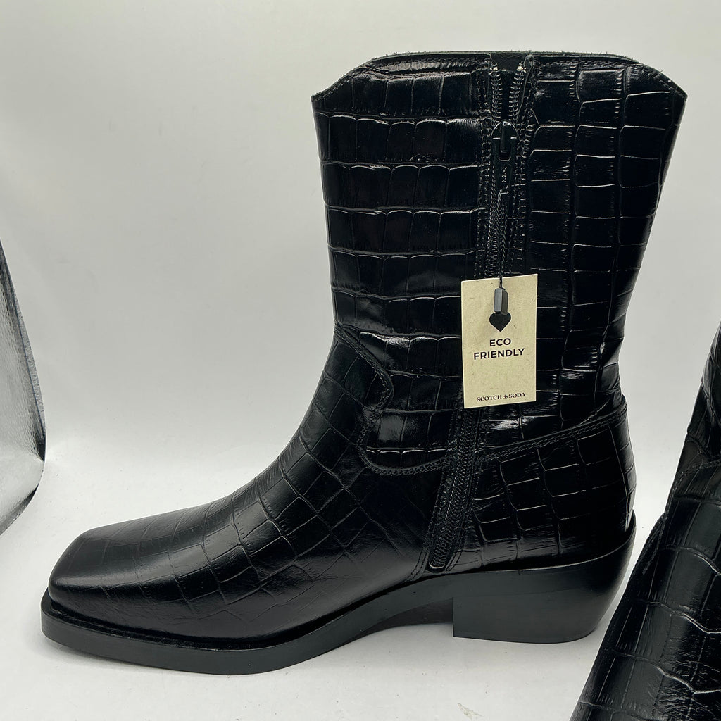 SCOTCH & SODA

Hannah, black Leather Ankle Boot