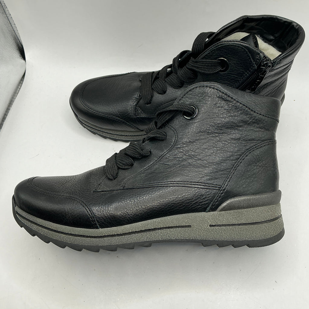 Ara Soft Leather Ankle Boots With Warm Lining