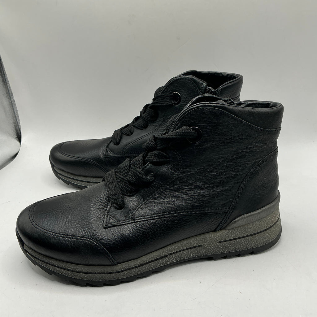 Ara Soft Leather Ankle Boots With Warm Lining