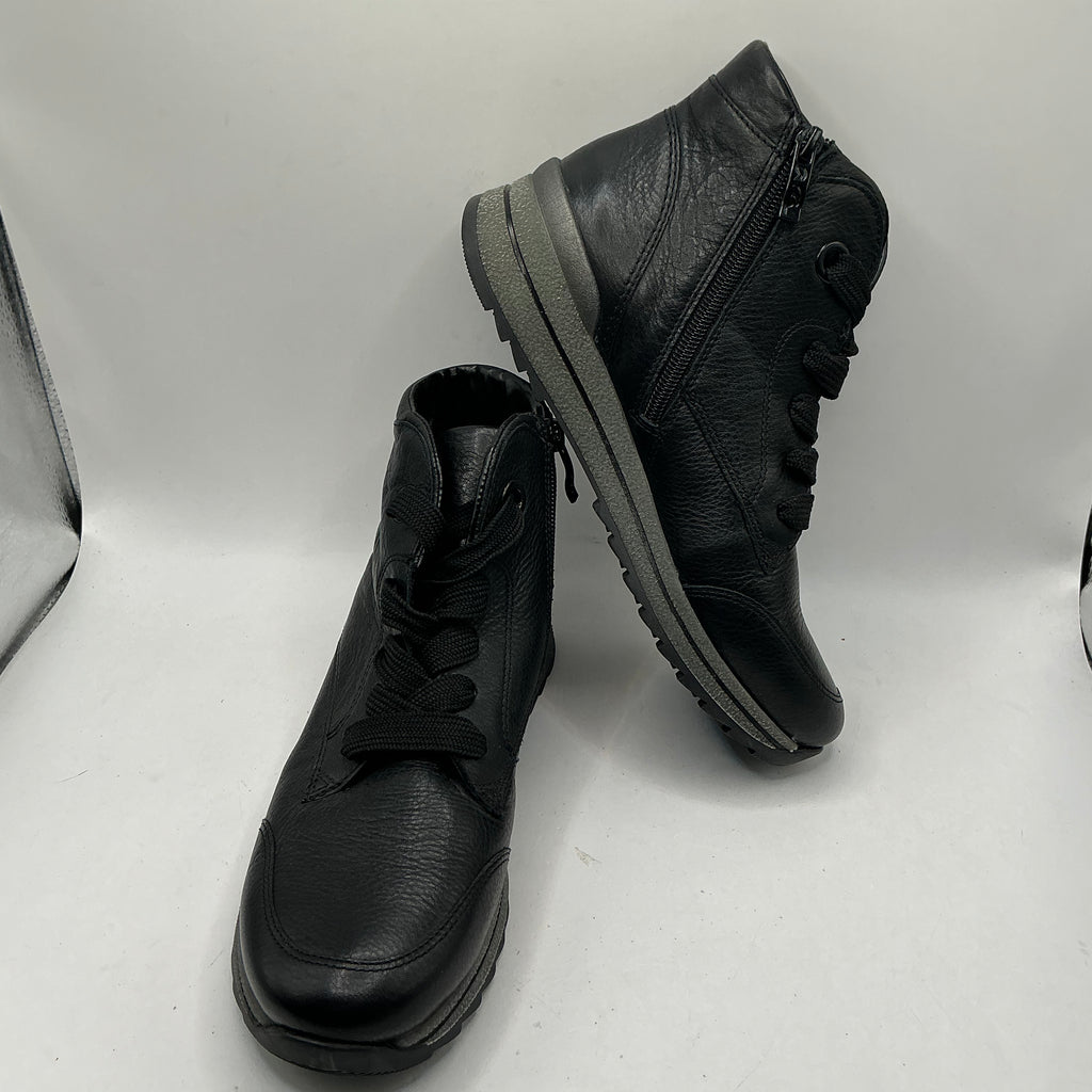 Ara Soft Leather Ankle Boots With Warm Lining