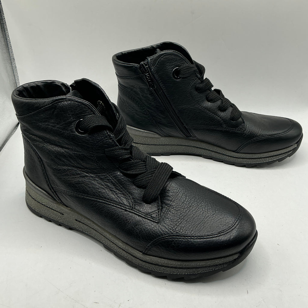 Ara Soft Leather Ankle Boots With Warm Lining