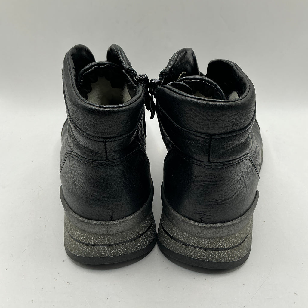 Ara Soft Leather Ankle Boots With Warm Lining