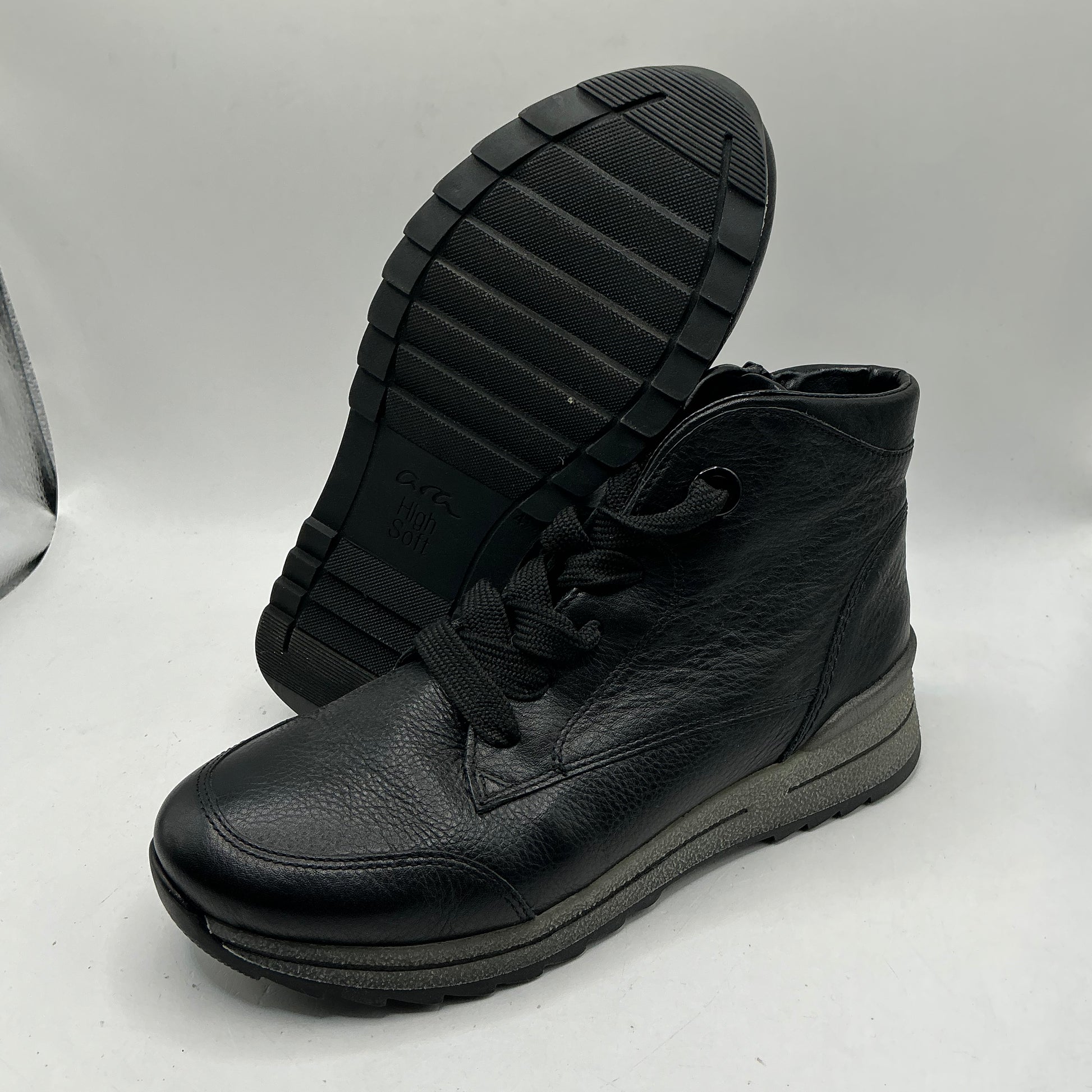 Ara Soft Leather Ankle Boots With Warm Lining