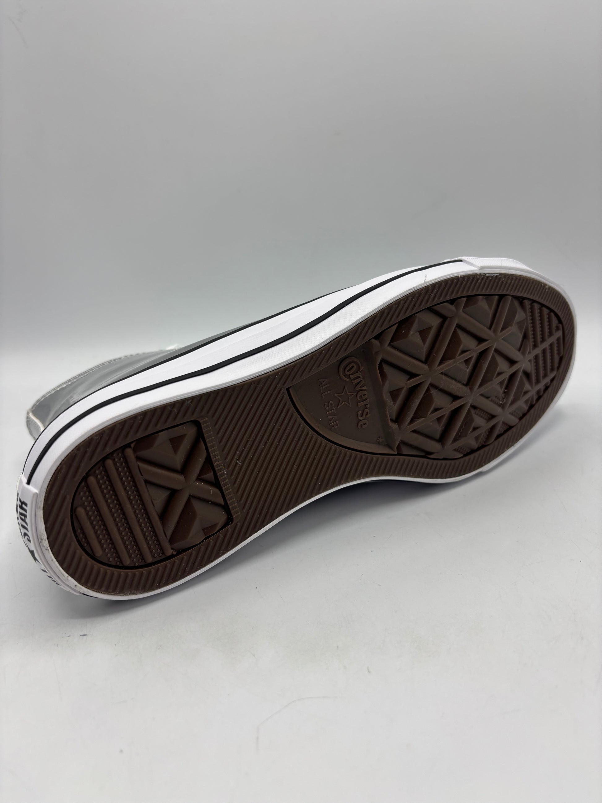 Converse Chuck Taylor All Star Metallic high-top sneaker in silver (size 4.5)