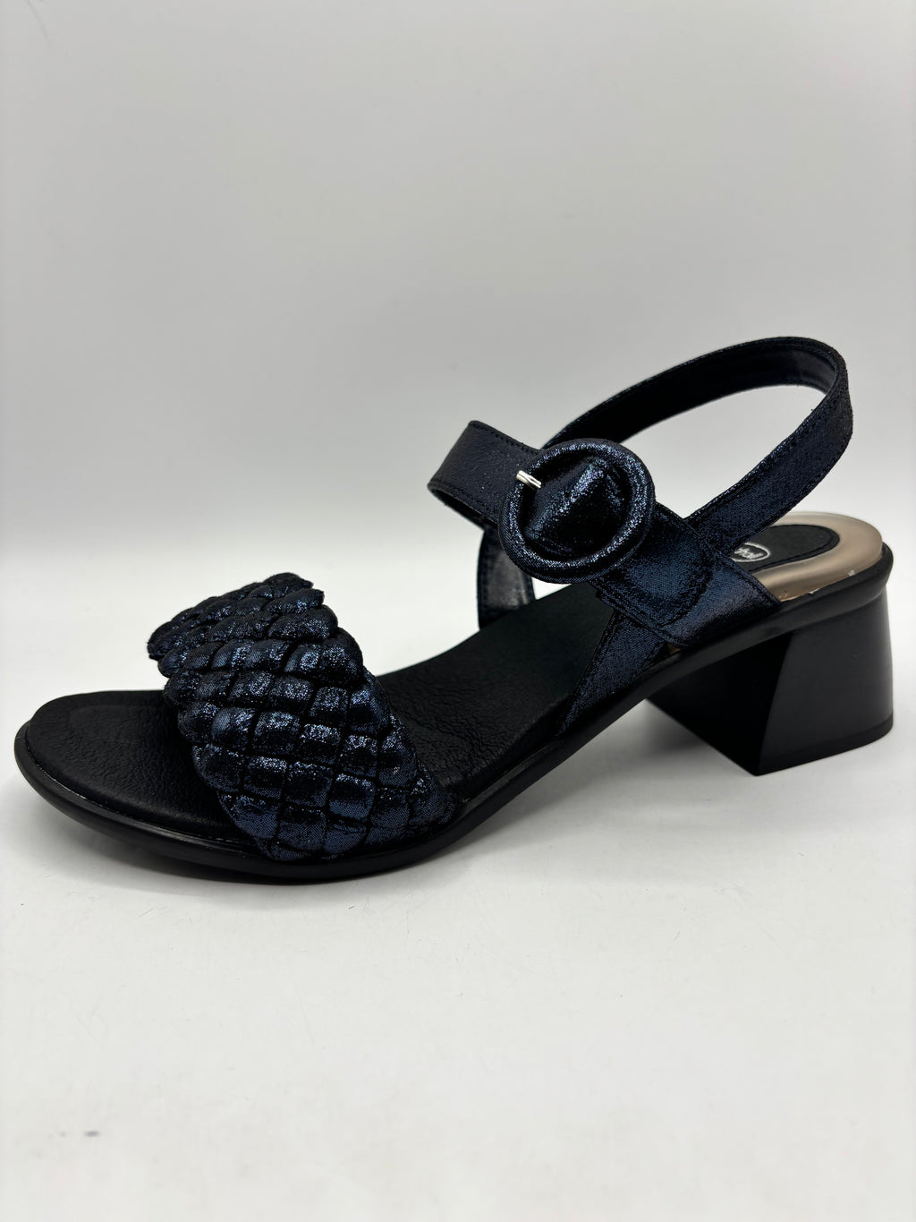 Scholl Promenade woven women's comfort sandals in navy, size 5 & 6