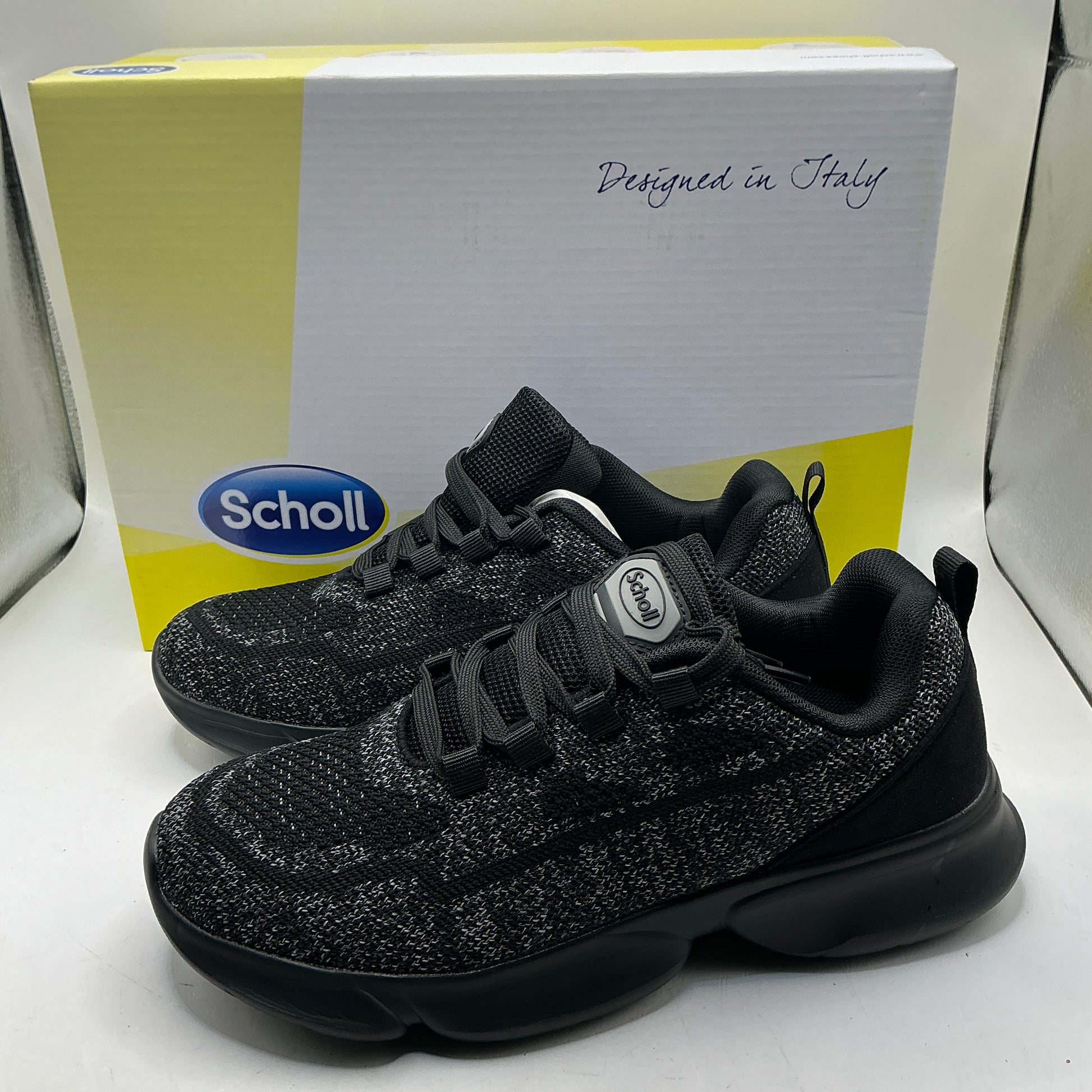 Scholl Camden Two Trainers - black/gey