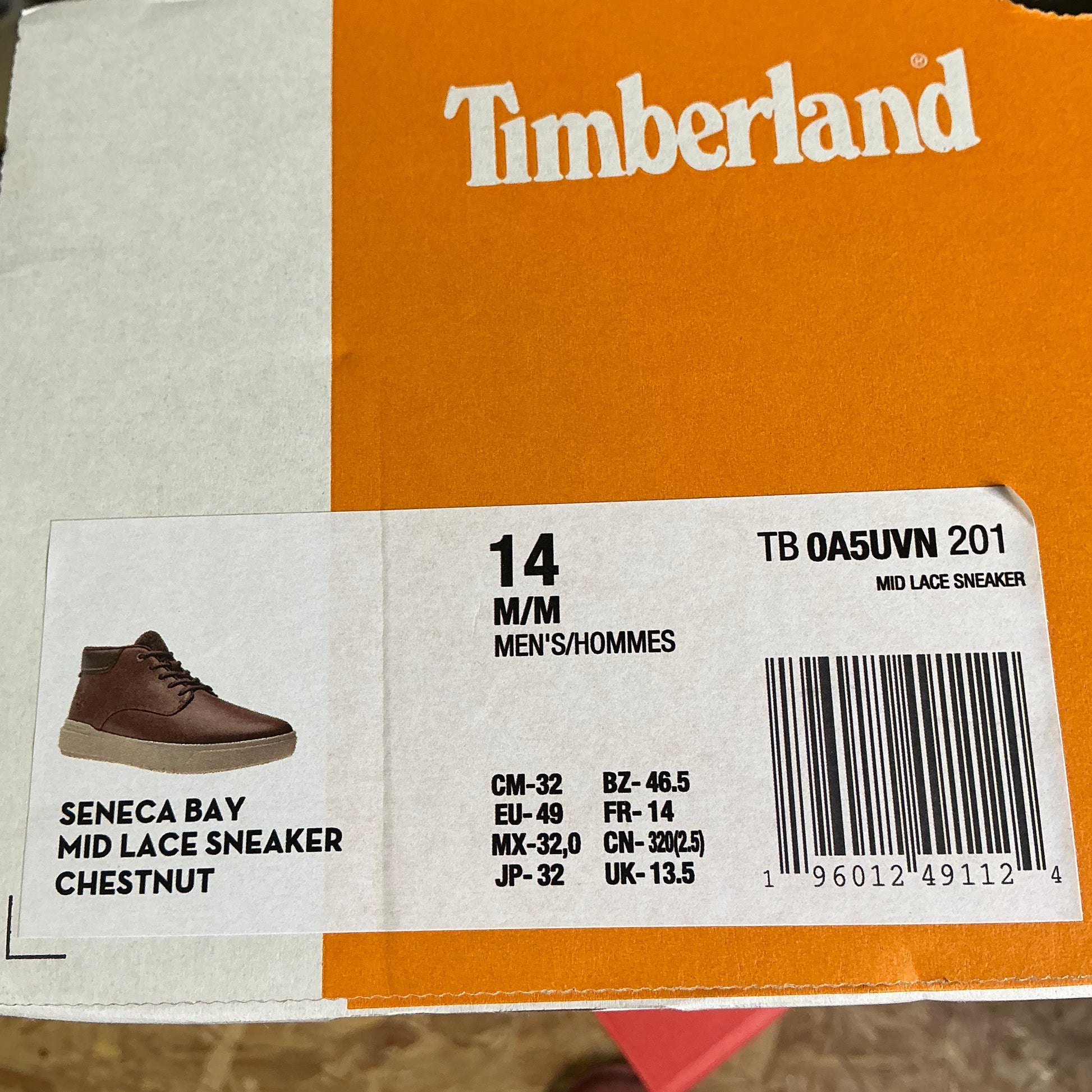 Timberland Seneca Bay chestnut leather boots