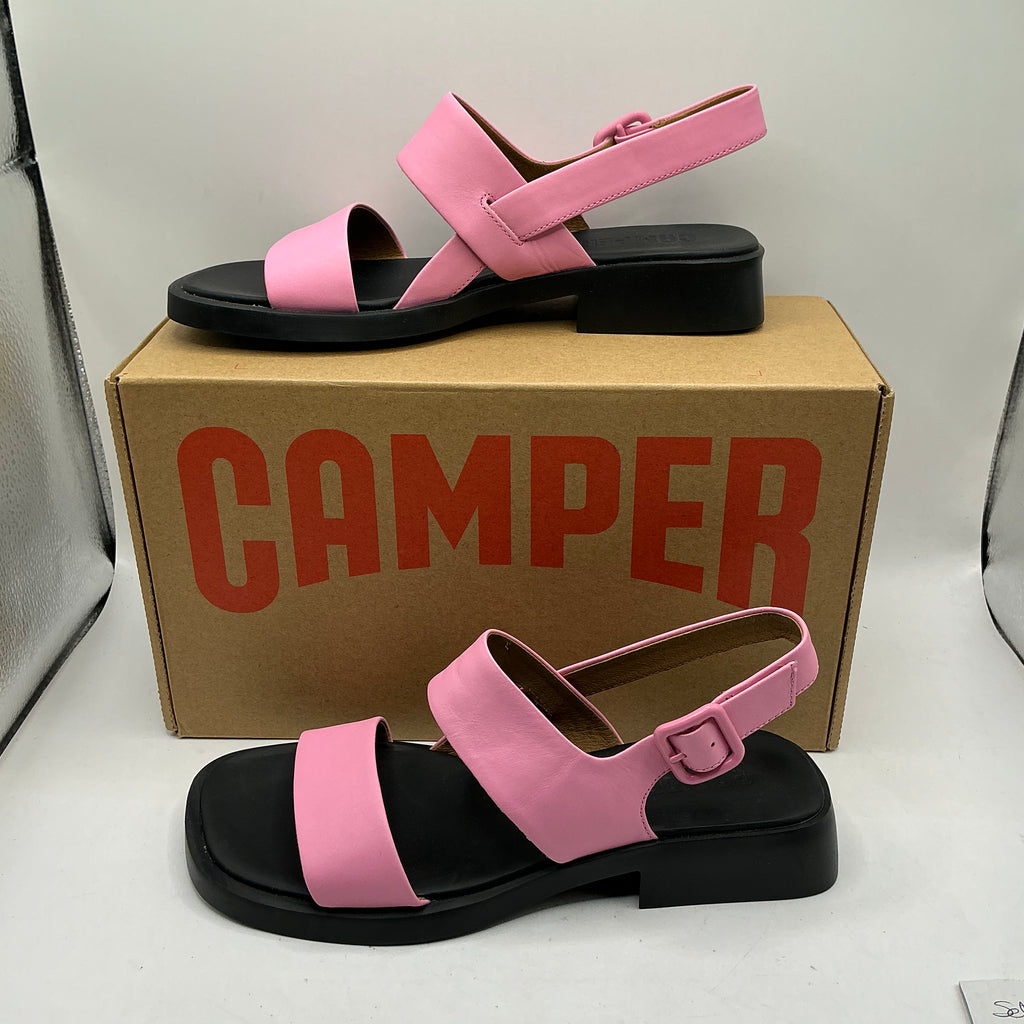 Camper pink leather Dana sandals