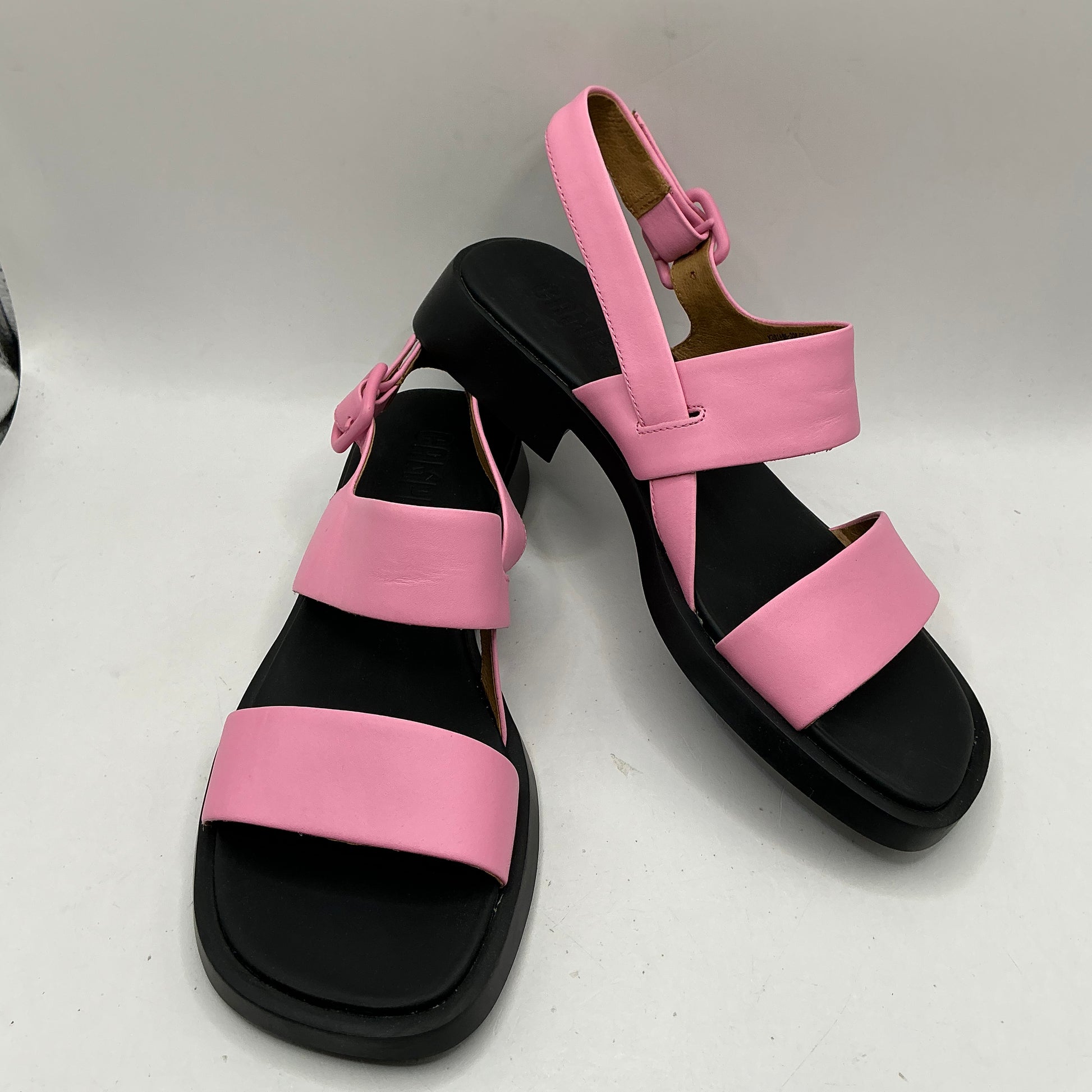 Camper pink leather Dana sandals