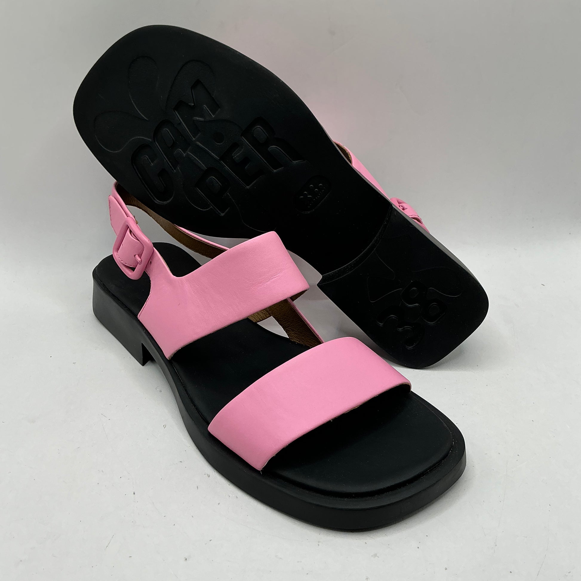 Camper pink leather Dana sandals