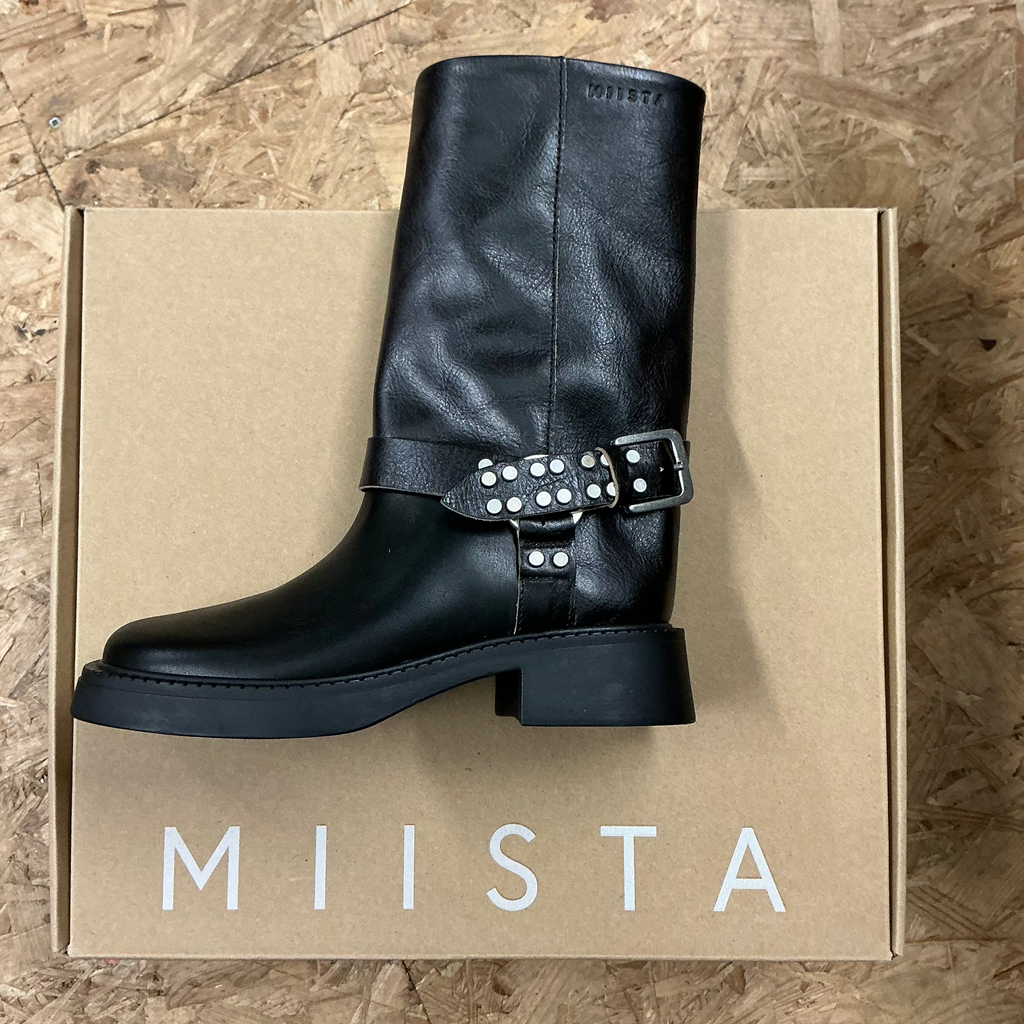 Miista
Maitea Boots, Black leather biker boots