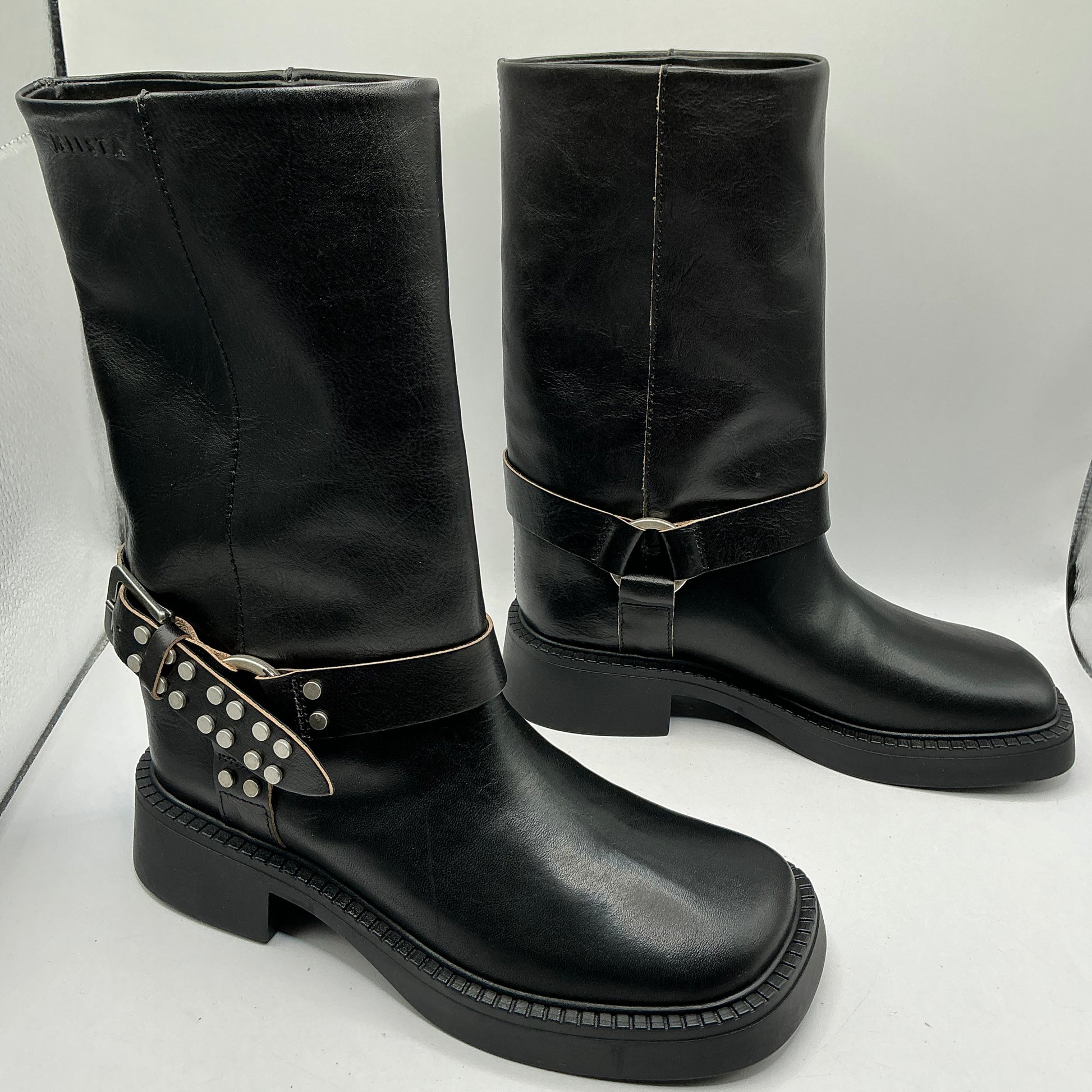 Miista
Maitea Boots, Black leather biker boots