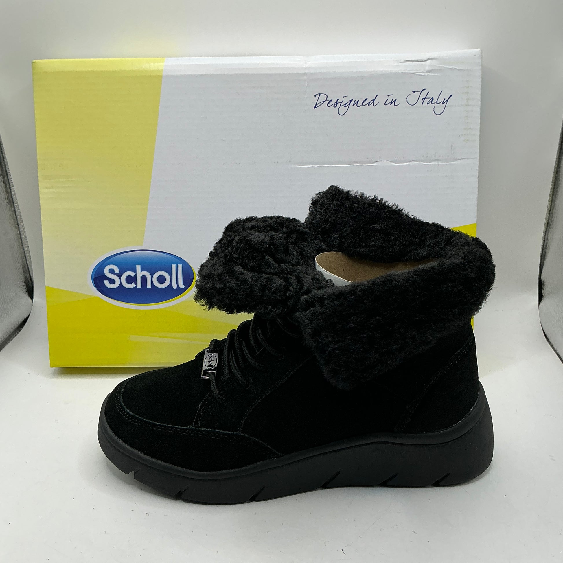 Scholl Stelvio Suede Ankle Boots