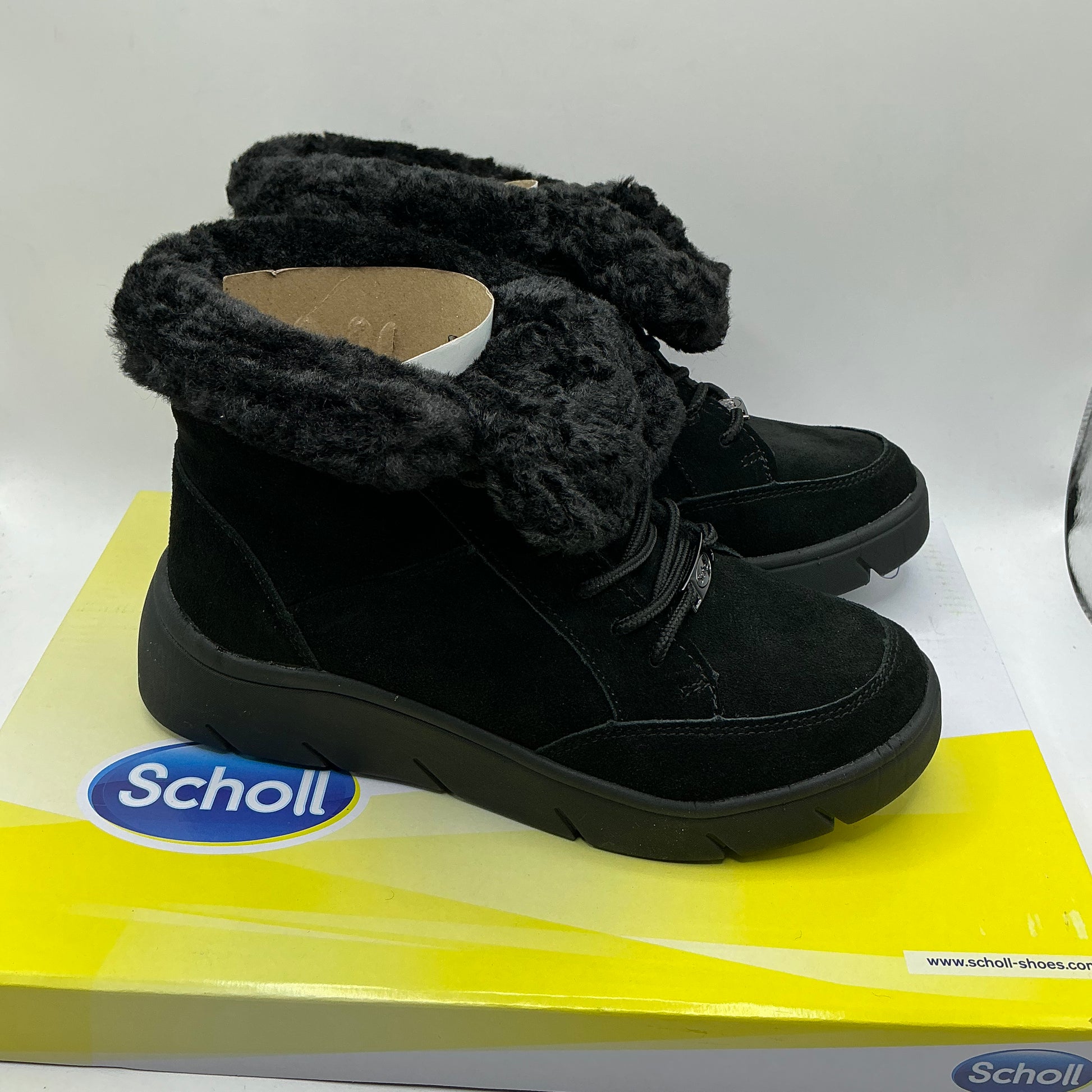 Scholl Stelvio Suede Ankle Boots