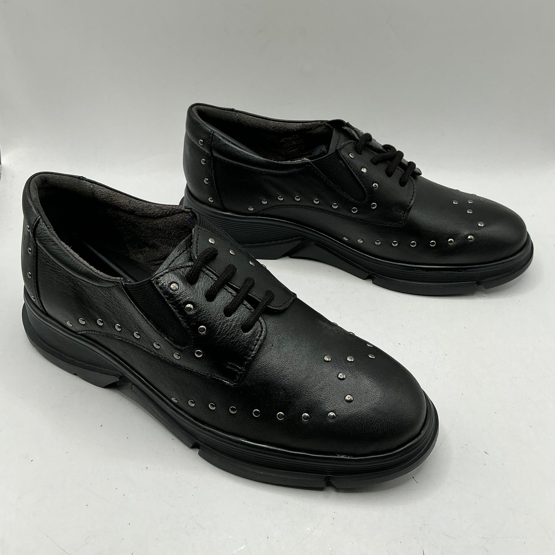 Scholl Bristol Studs leather shoes