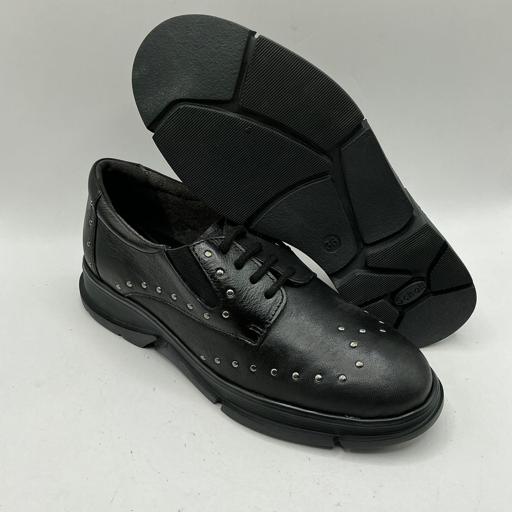 Scholl Bristol Studs leather shoes