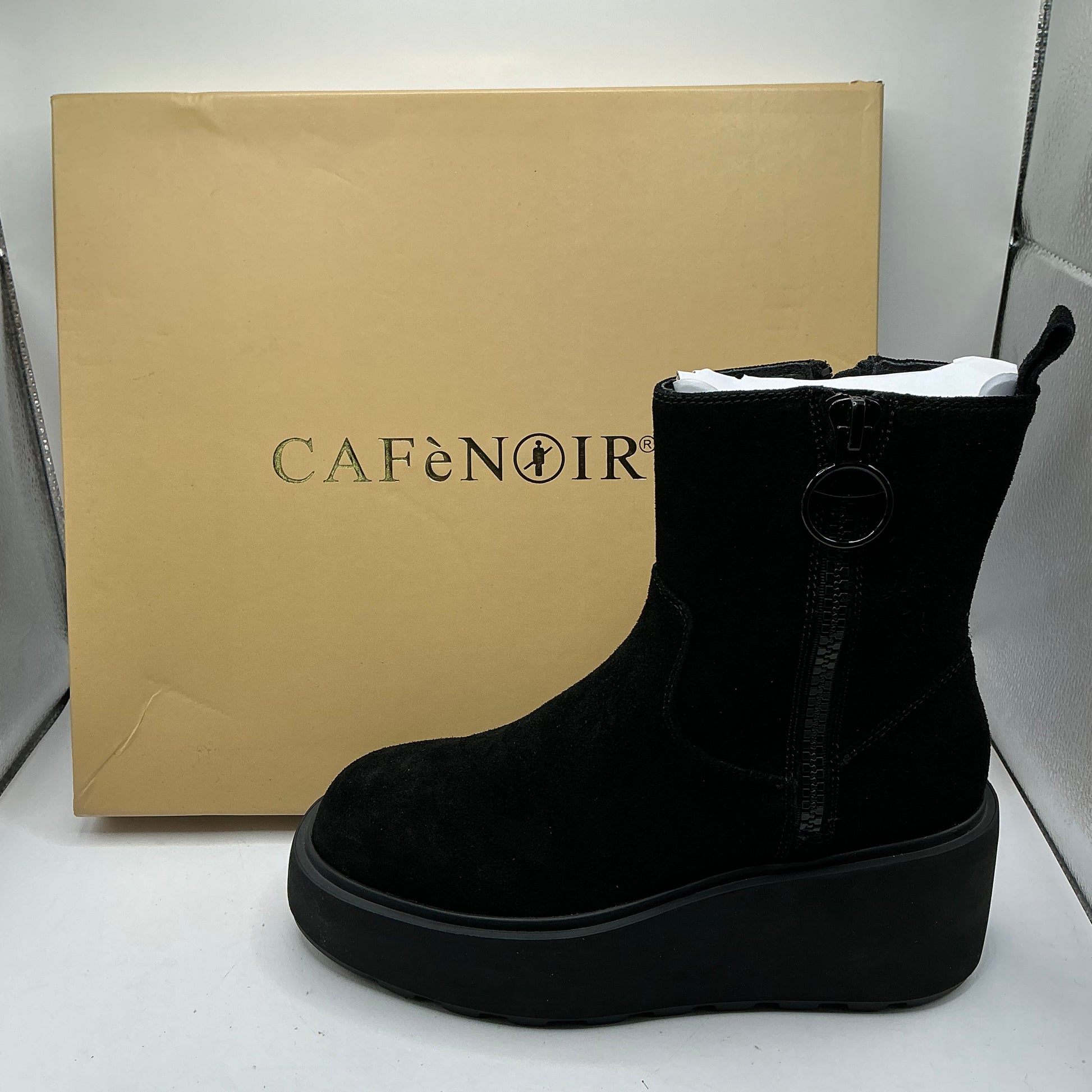 CafeNoir
Women's Black Platform Zip-Fastening Boots