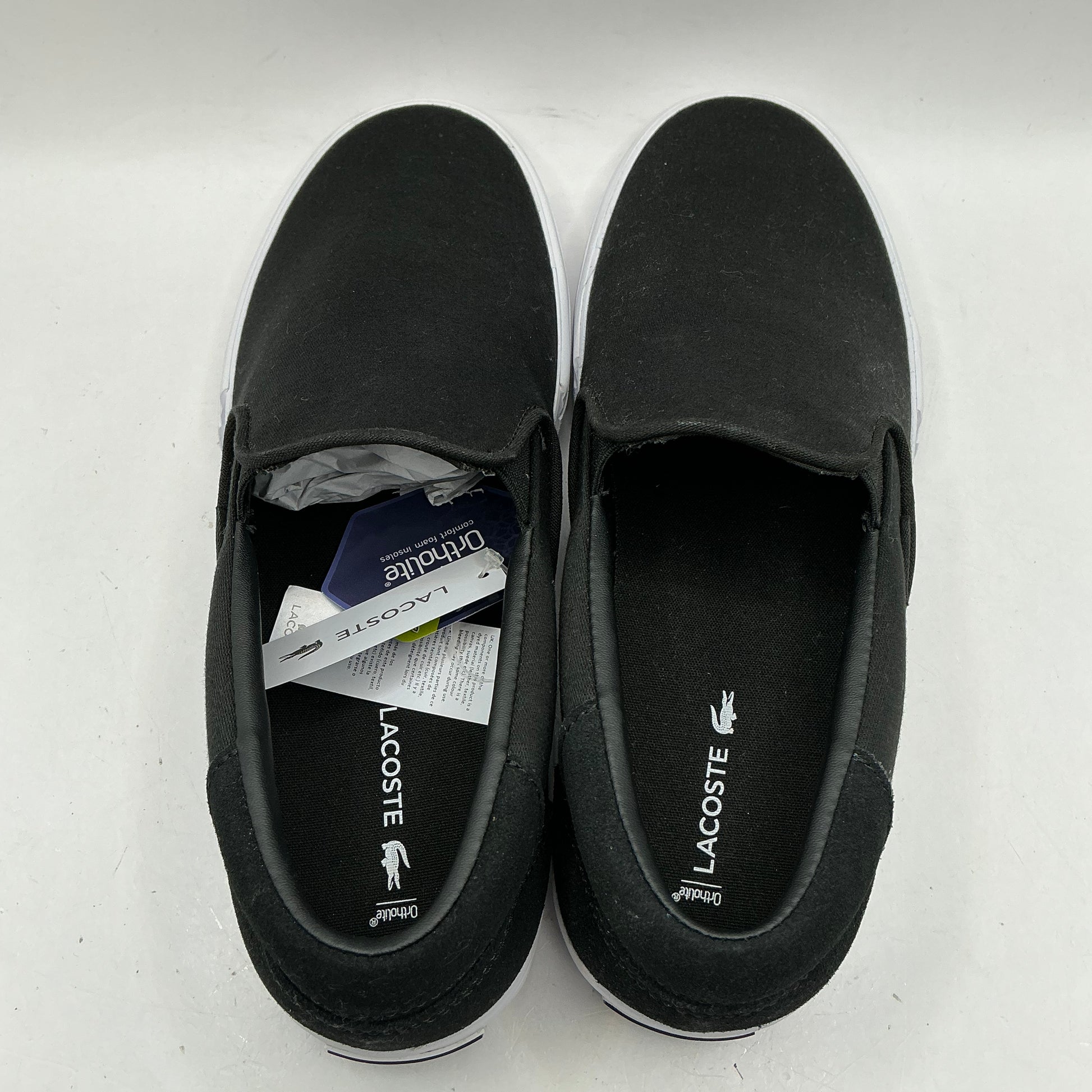 Lacoste Jump Swerve canvas slip on pumps