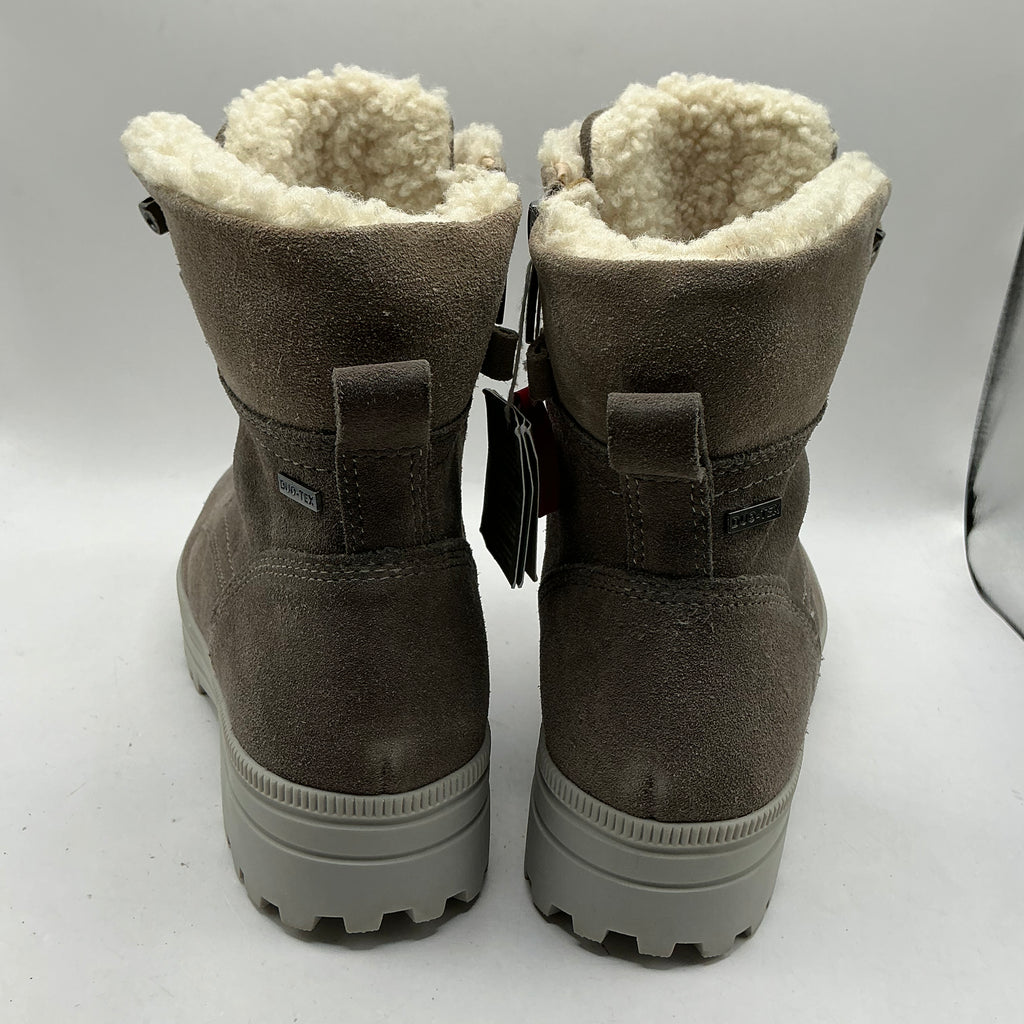 Tamaris comfort, two tone suede boots with woolly lining