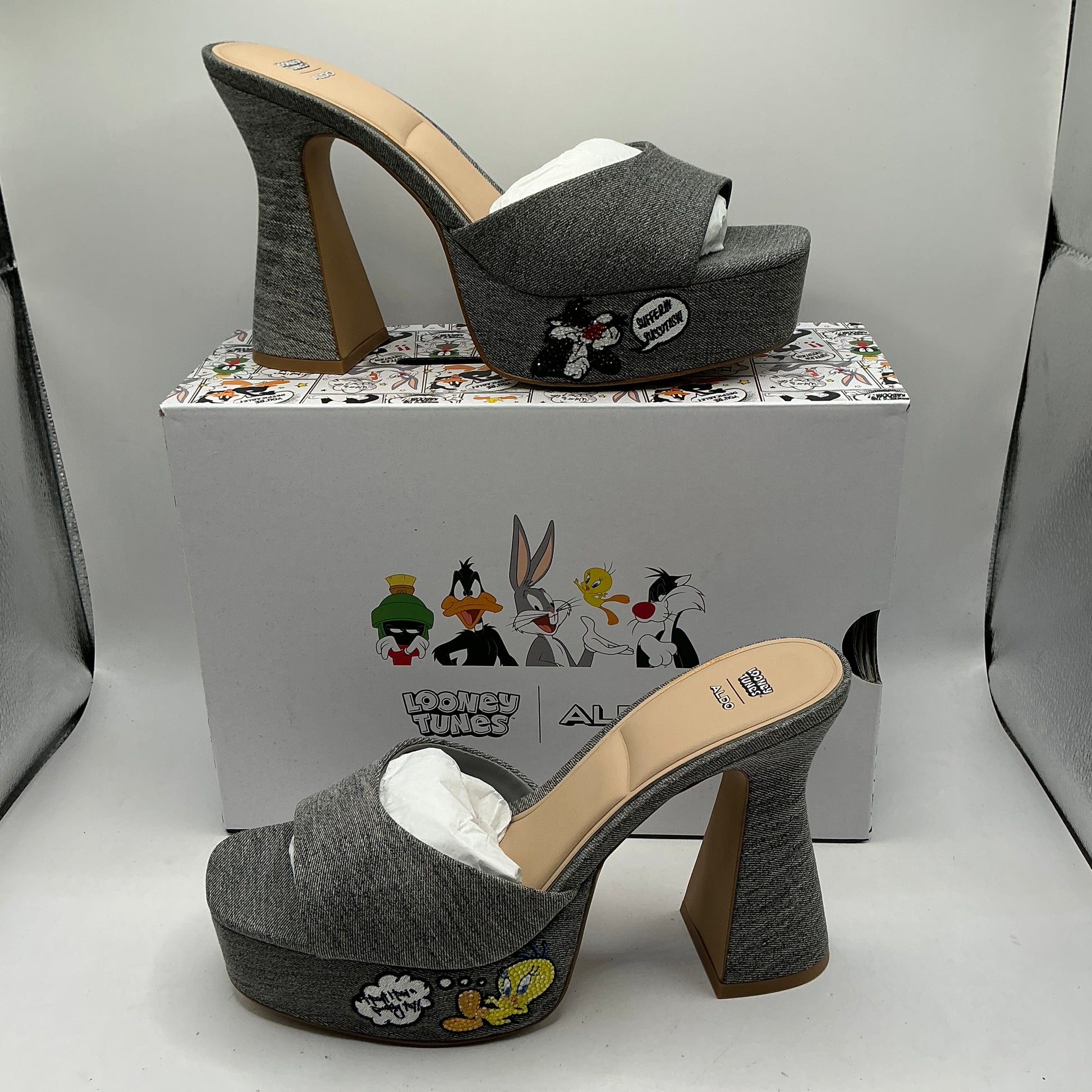 Aldo, looney tunes platform mules