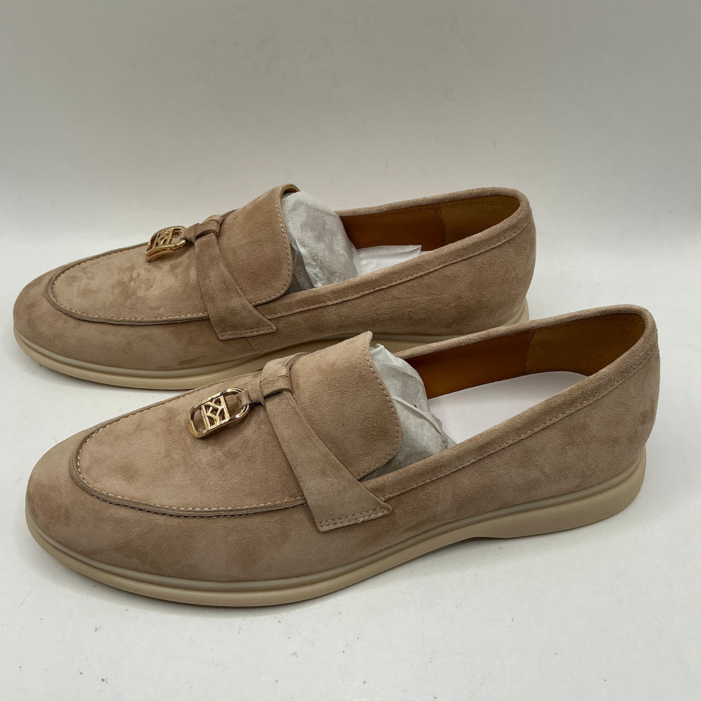 Kazar soft pink suede ladies loafers