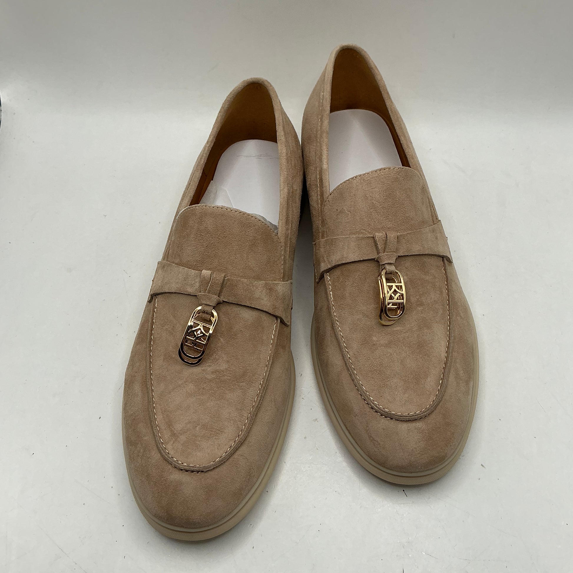 Kazar soft pink suede ladies loafers