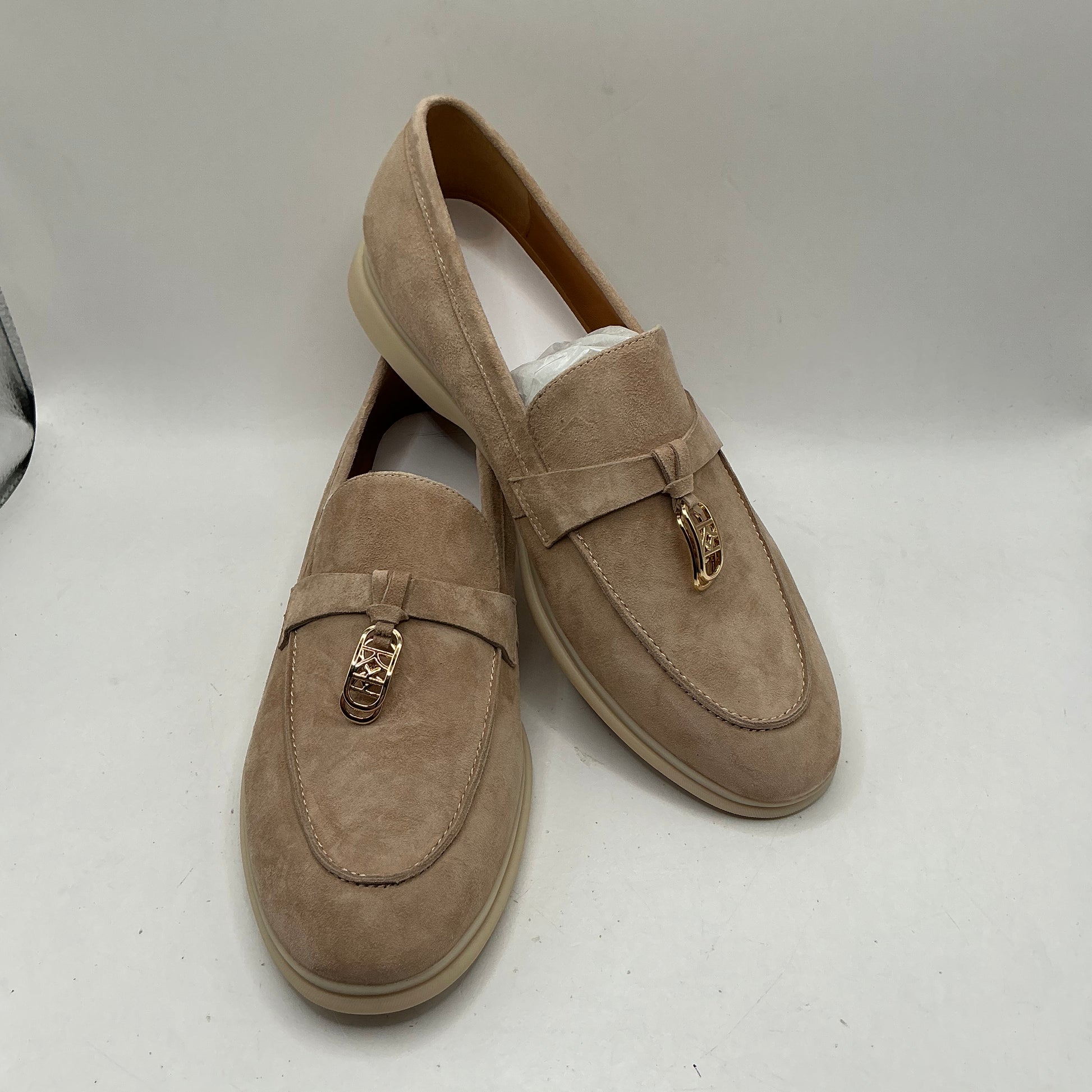 Kazar soft pink suede ladies loafers