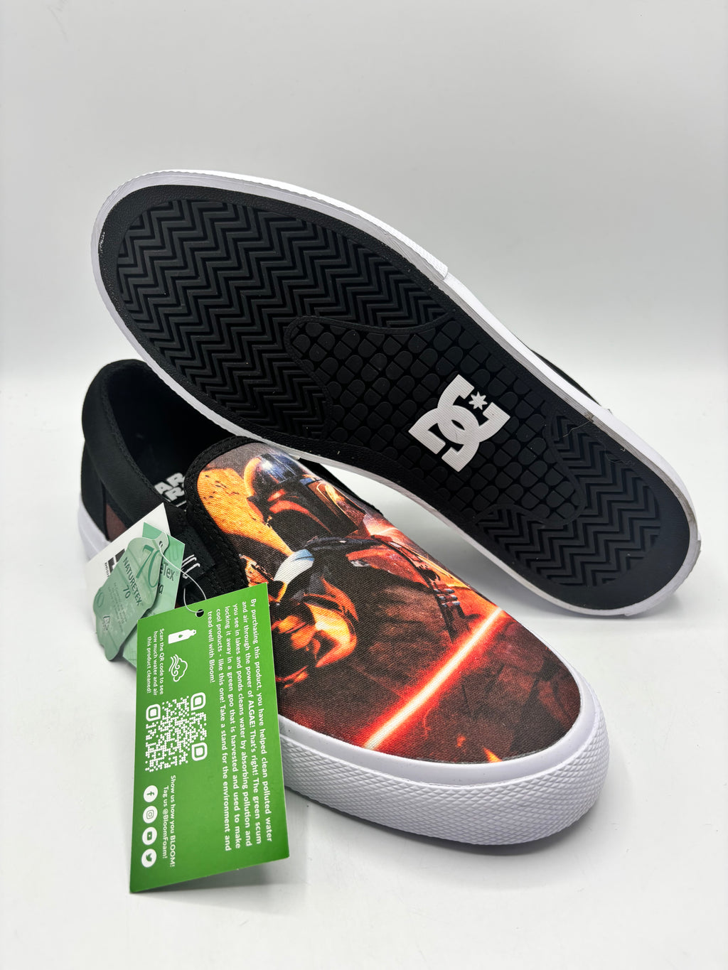 DC Unisex X Star Wars The Mandalorian Sneaker Collection Skate Shoe, size 7.5