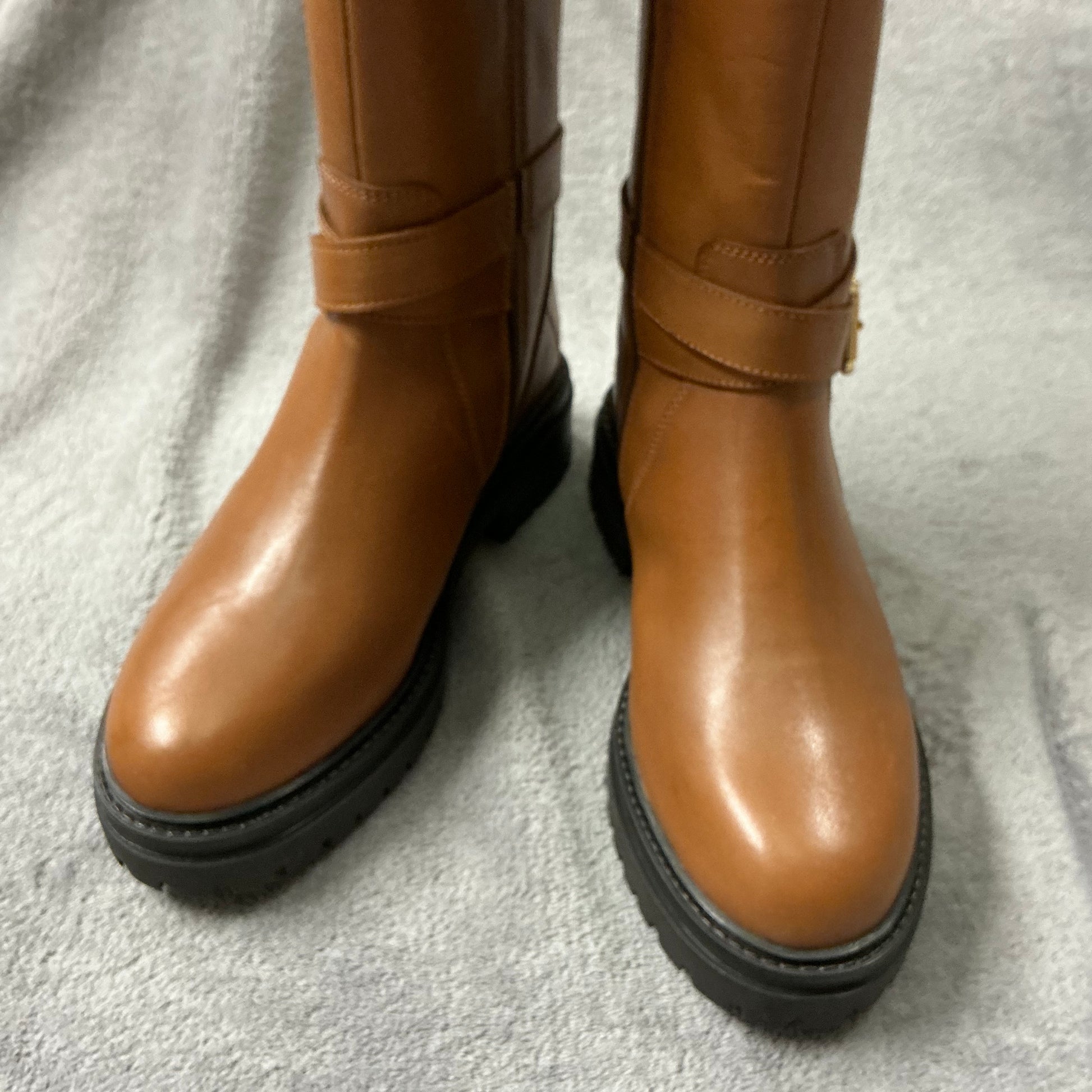 KG, Kurt Geiger tan leather knee boots