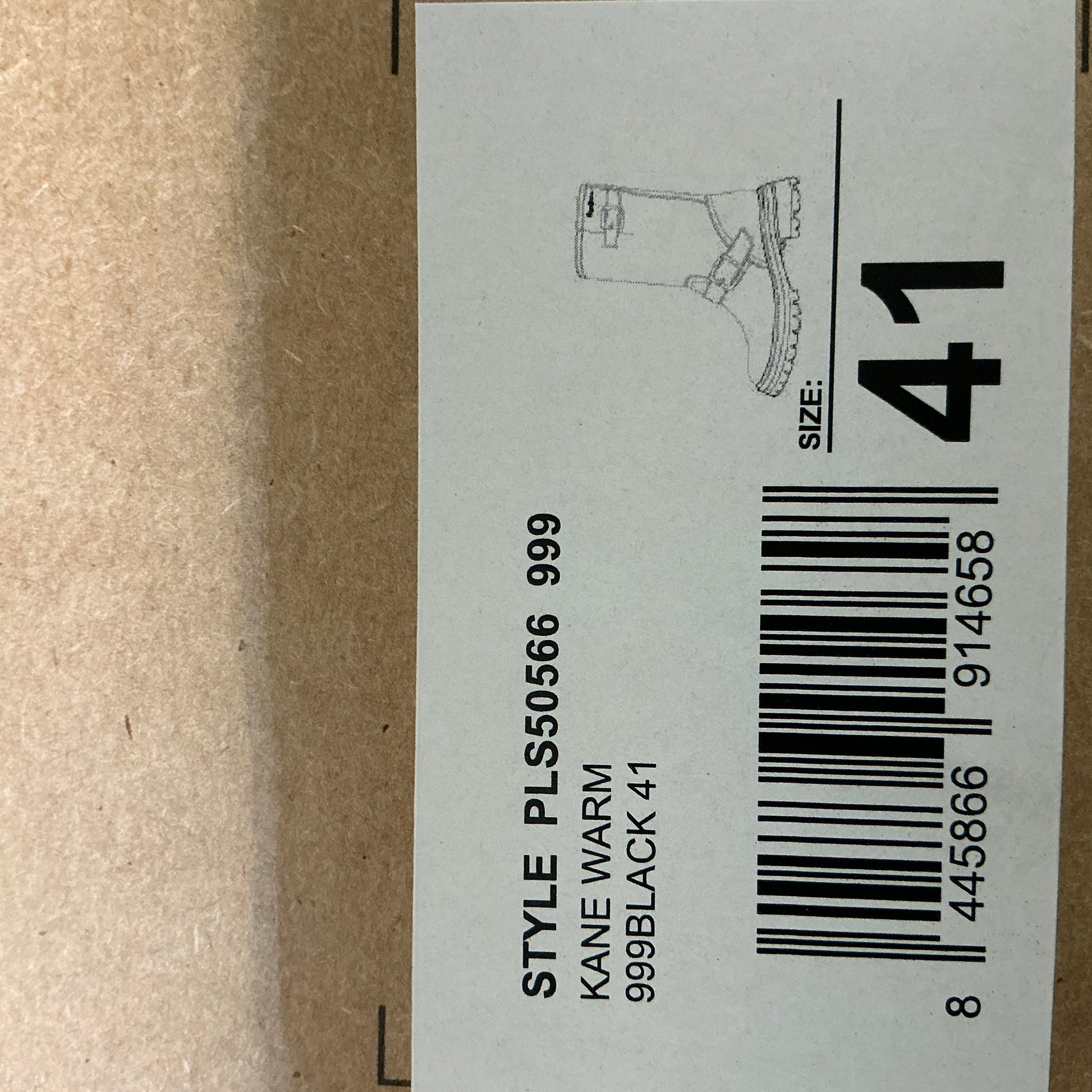 Pepe Jeans, Kane Warm, distressed black leather long boots