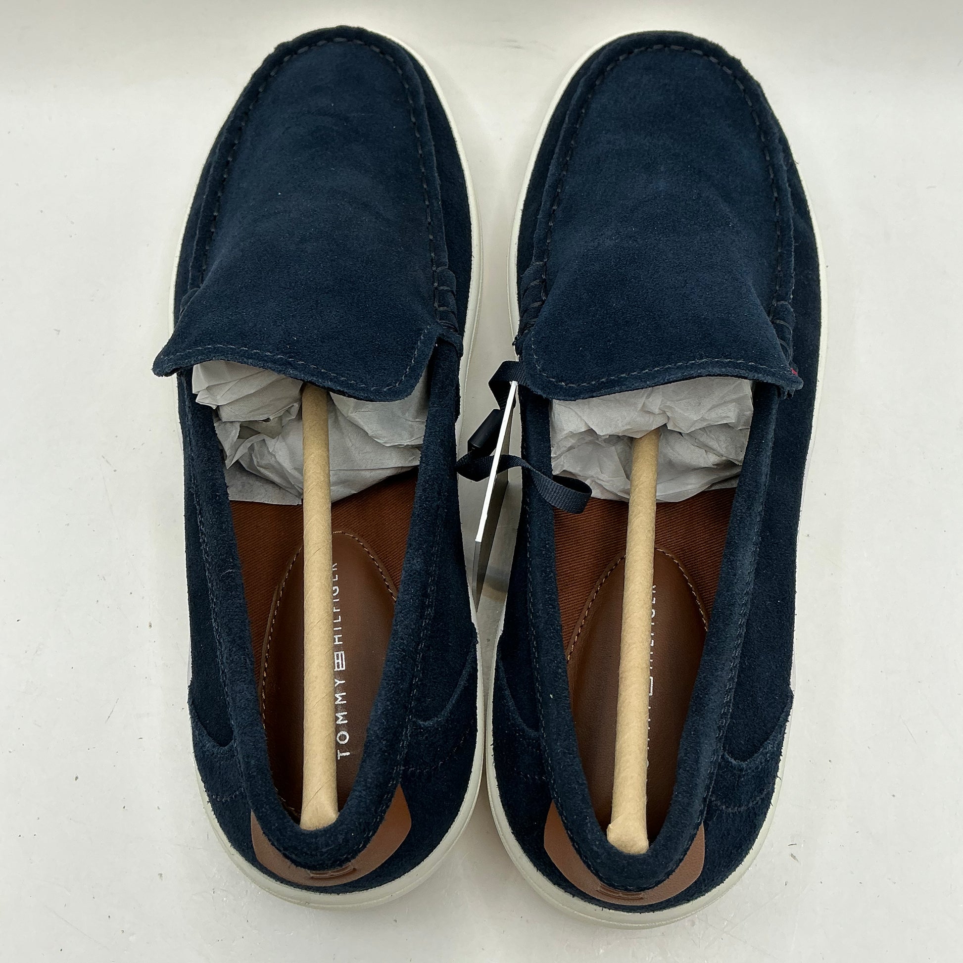 Tommy Hilfiger navy suede loafer